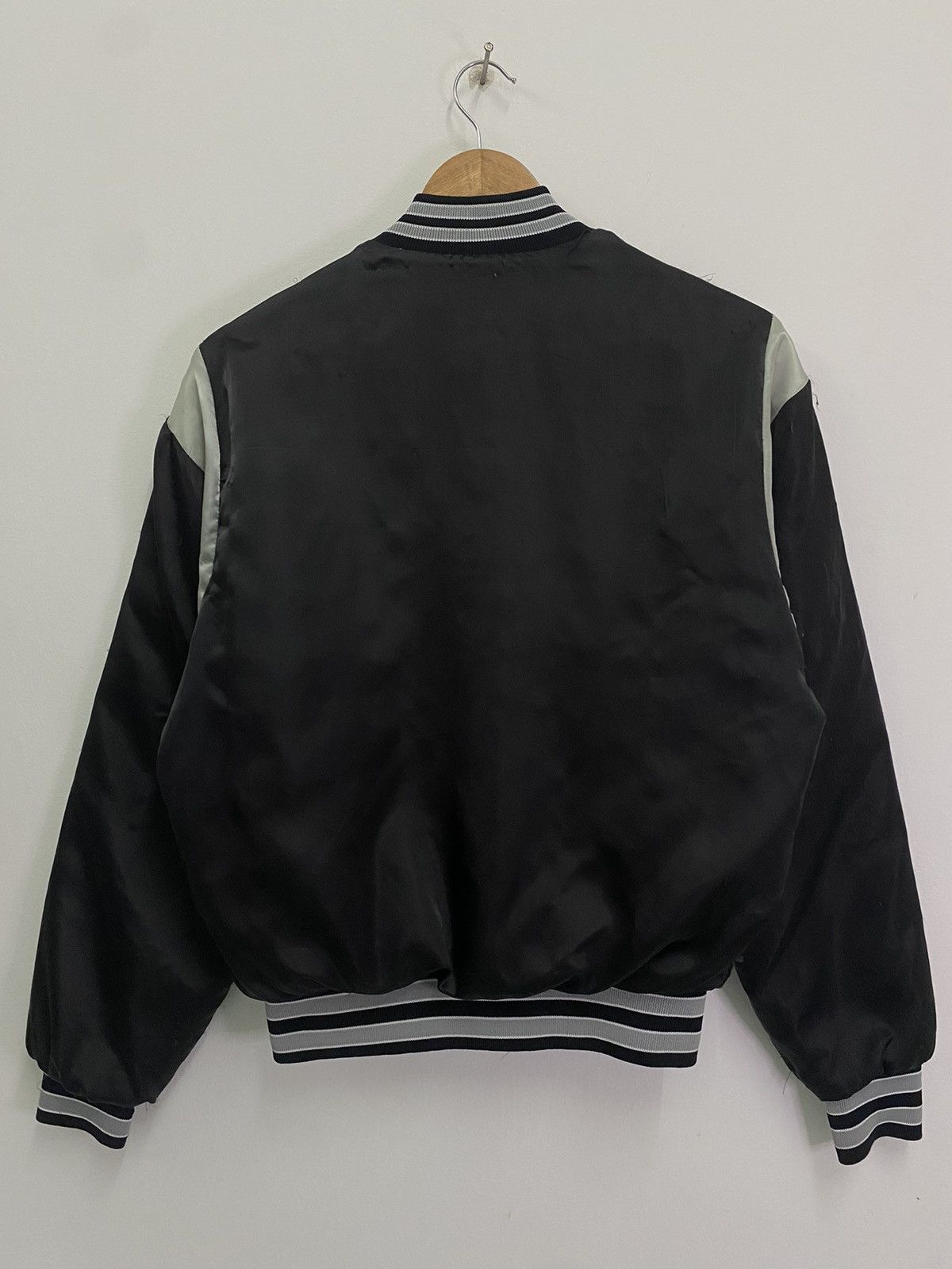 NFL Vintage Oakland Raiders Chalk Line Bomber Satin Size US S / EU 44-46 / 1 - 2 Thumbnail