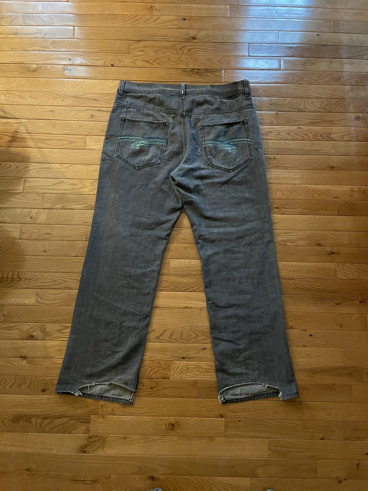 Rocawear Y2K Baggy black faded distressed Rocawear jeans Size US 36 / EU 52 - 4 Thumbnail