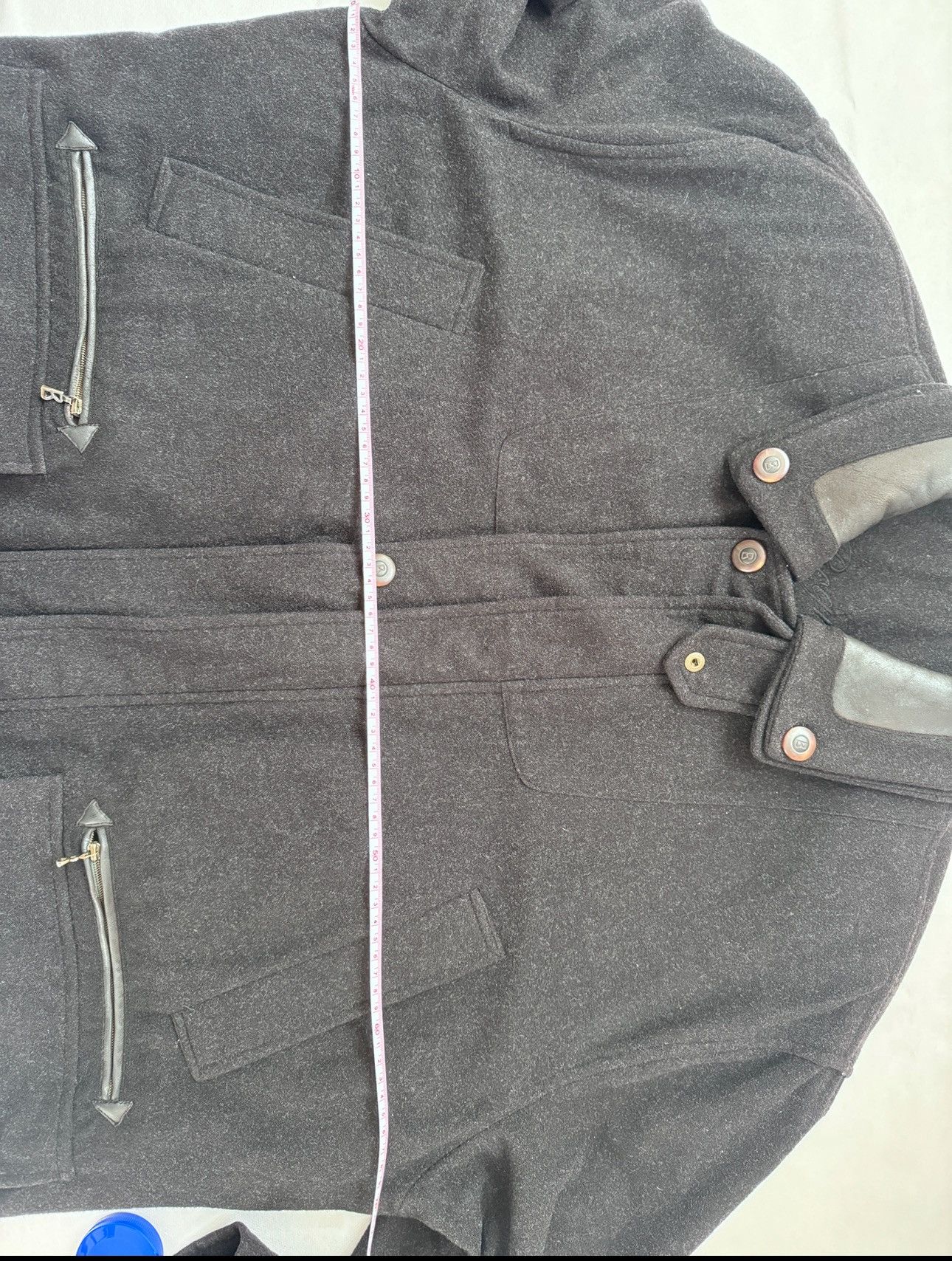 Bogner Bogner Wool Jacket with Lambskin Details Size US L / EU 52-54 / 3 - 7 Thumbnail
