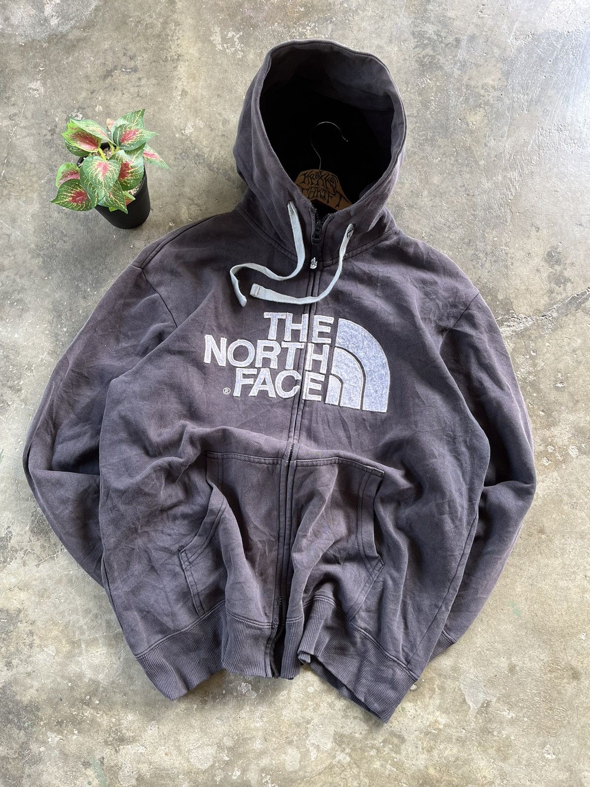 Japanese Brand × The North Face The North Face Big Logo Zipper Hoodie Distressed Size US L / EU 52-54 / 3 - 1 Thumbnail