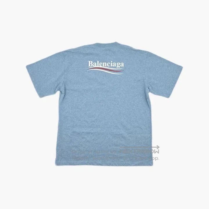 Balenciaga Balenciaga Blue Graphic Crew Neck Short Sleeve T-Shirt. Size US M / EU 48-50 / 2 - 3 Thumbnail