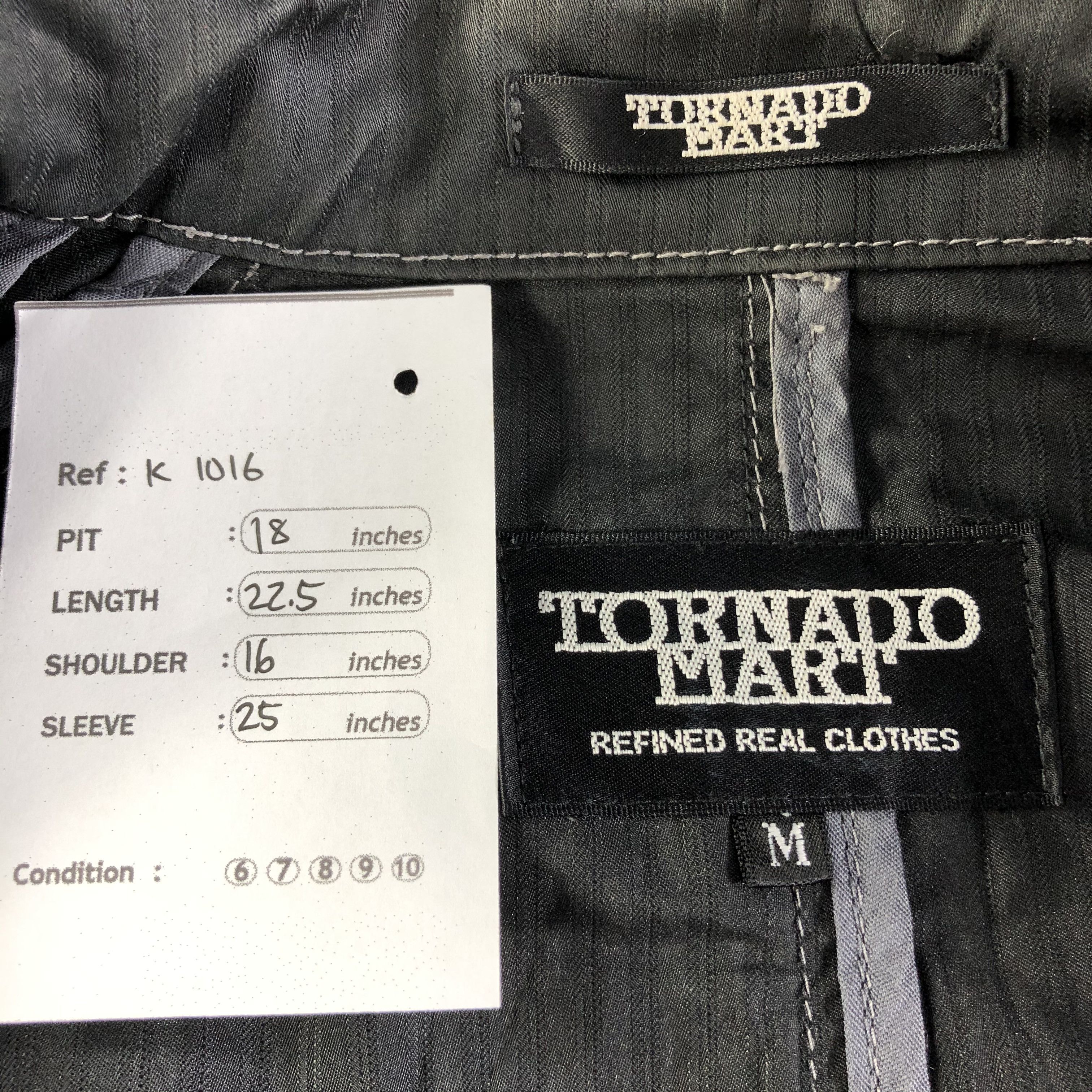 Tornado Mart Tornado Mart Black Zipper Jacket Size US M / EU 48-50 / 2 - 8 Thumbnail