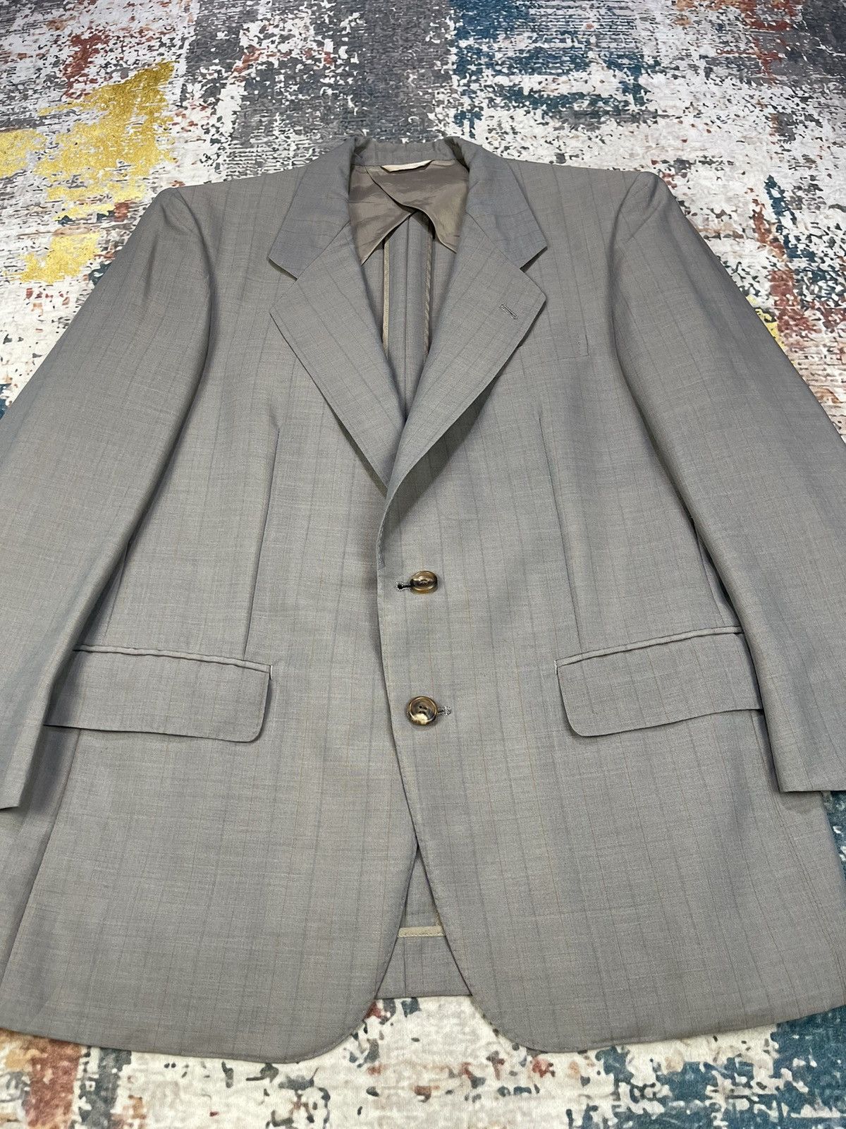 Balenciaga Balenciaga Paris Checked Gray Single Breasted Suit Blazer Size US S / EU 44-46 / 1 - 4 Thumbnail