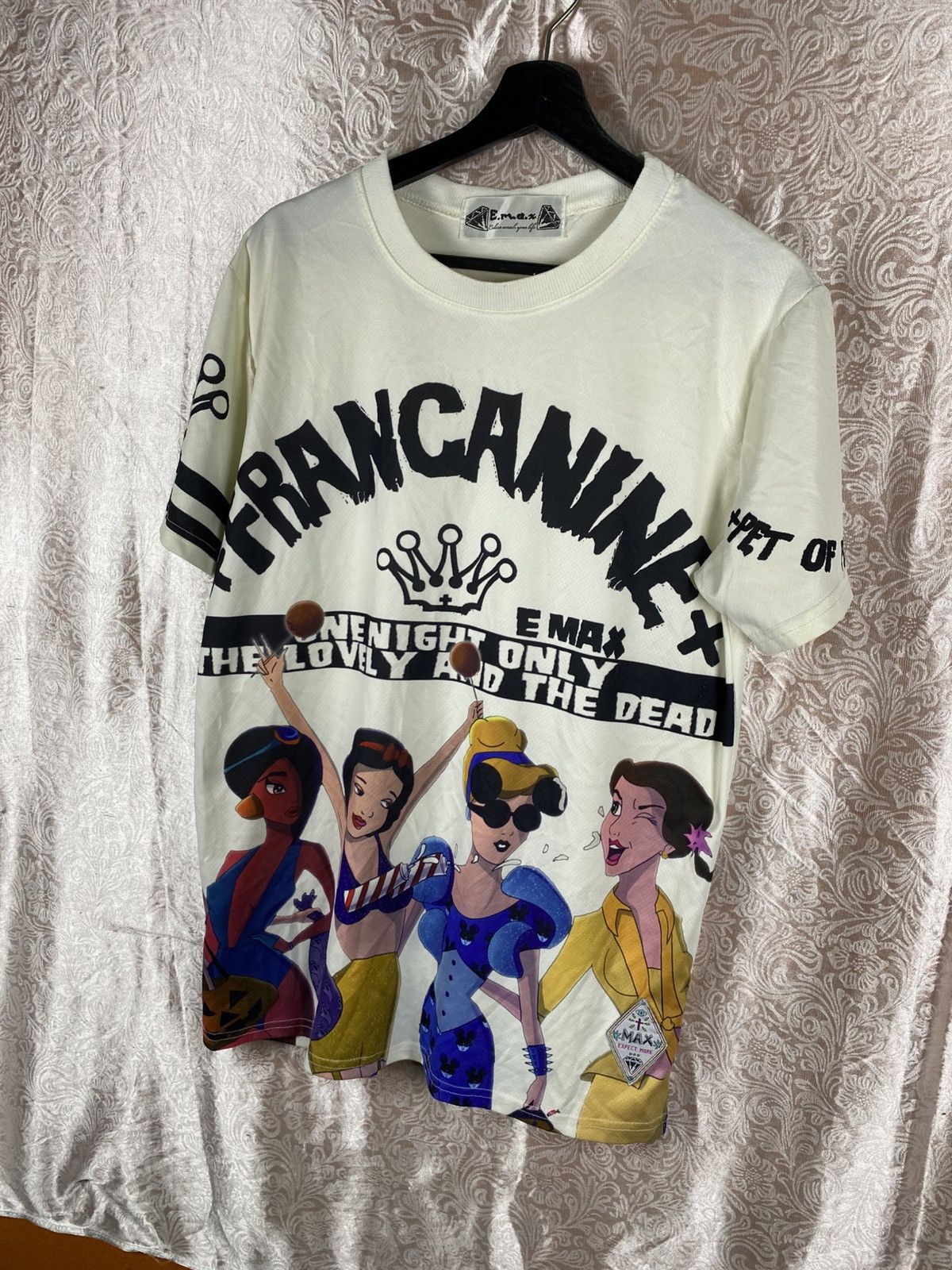 Vintage Vintage Y2K Cartoon Graphic Tee TRANCANINE E.MAX All Over Size US M / EU 48-50 / 2 - 4 Thumbnail