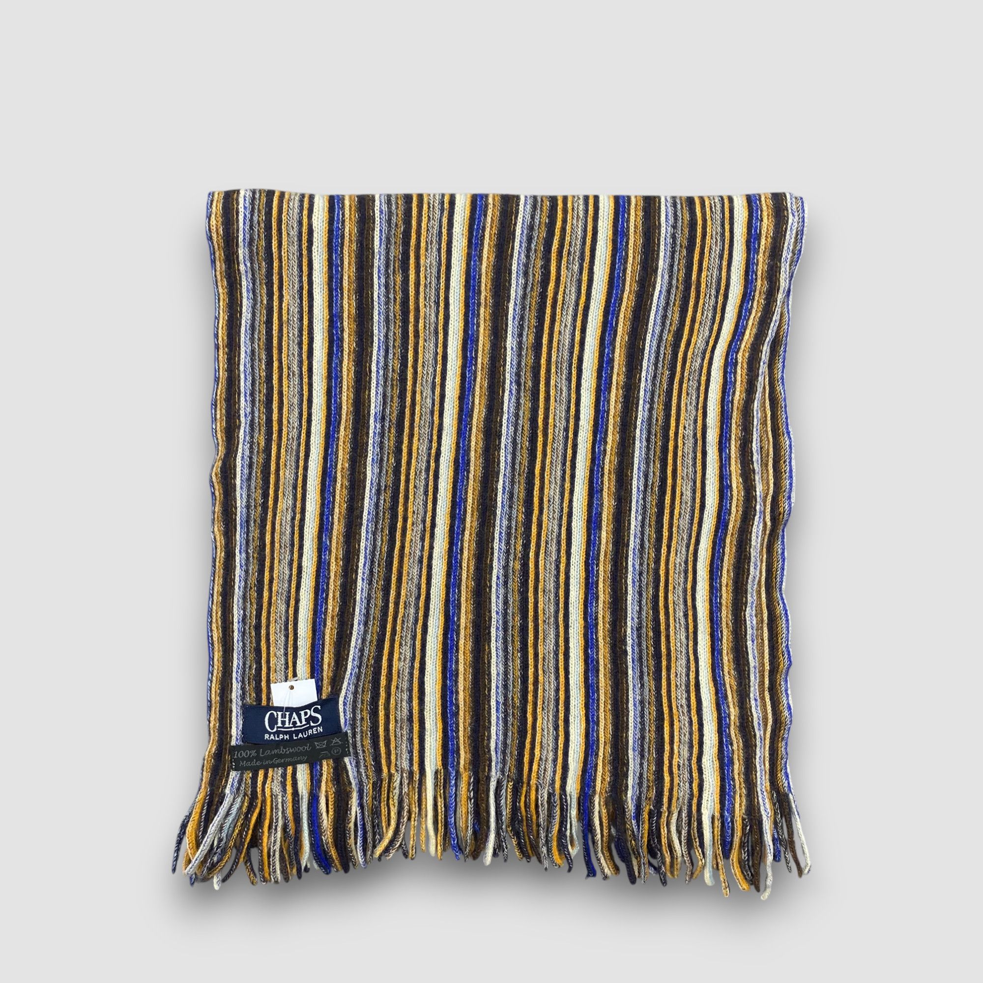 Chaps Ralph Lauren Vintage Chaps Ralph Lauren Scarf Muffler Wool Knit Scarves Size ONE SIZE - 2 Thumbnail
