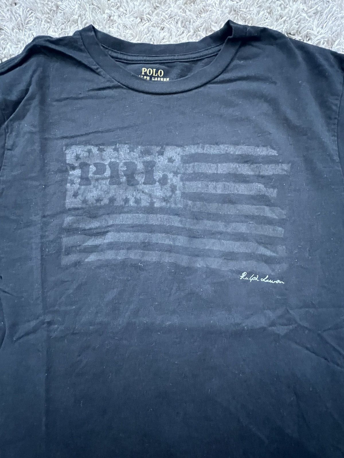 Polo Ralph Lauren Black polo ralph lauren flag tee Size US S / EU 44-46 / 1 - 2 Thumbnail