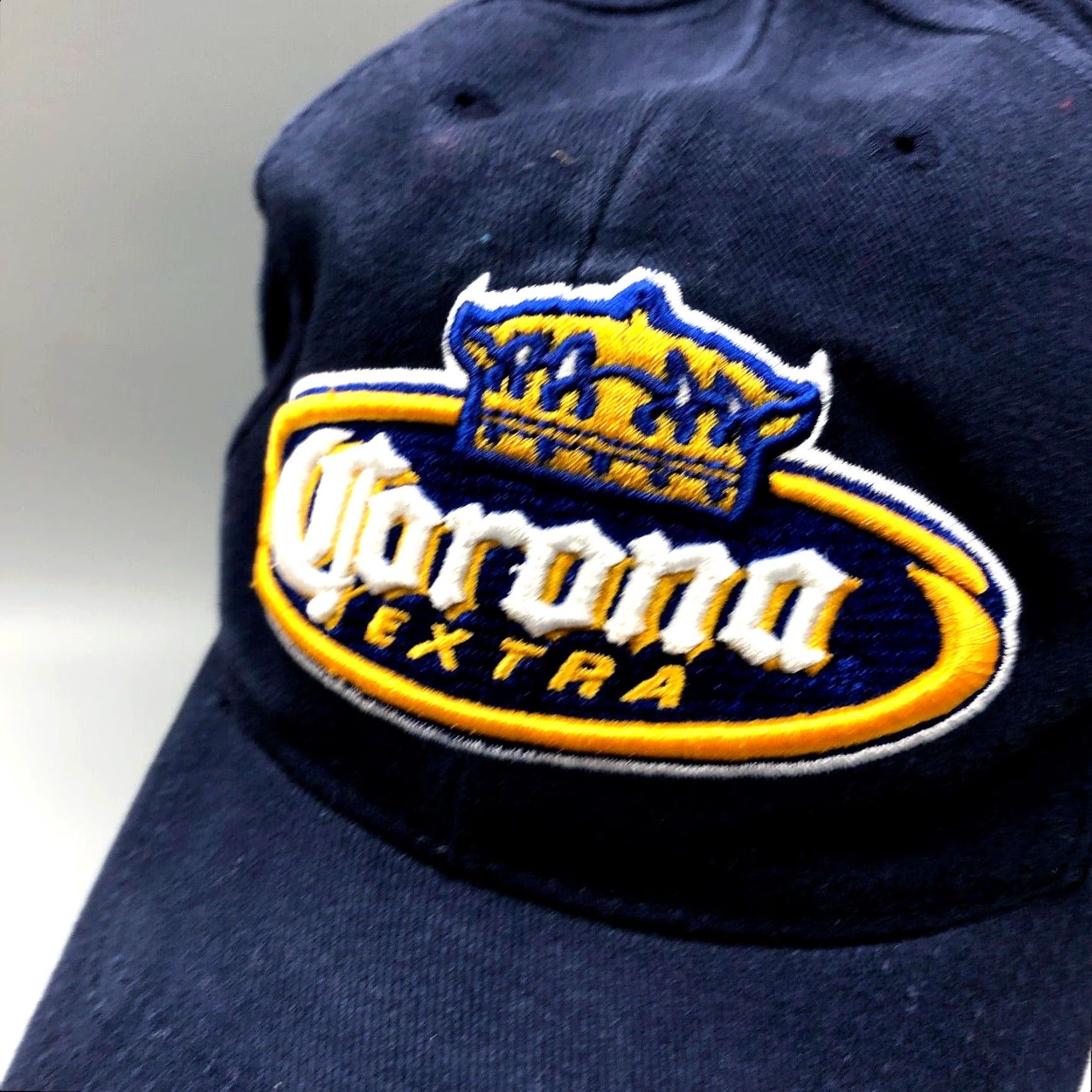 American Needle VINTAGE American Needle Corona Extra Hat Cap Snapback Adjustable Twill Blue 90s Dad Beer Logo Outdoor Classic Retro Hipster Mens Hats Size ONE SIZE - 3 Thumbnail