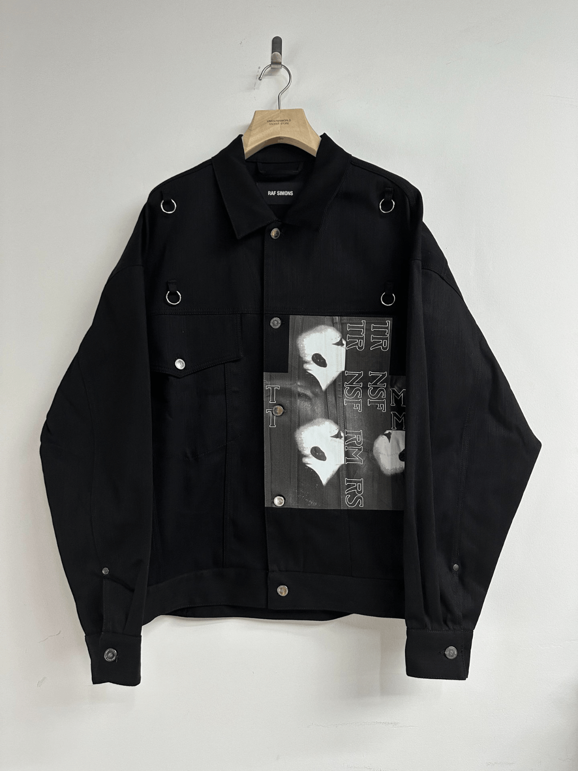 Raf Simons Raf Simons 19SS Figure Print Denim Jacket | Grailed