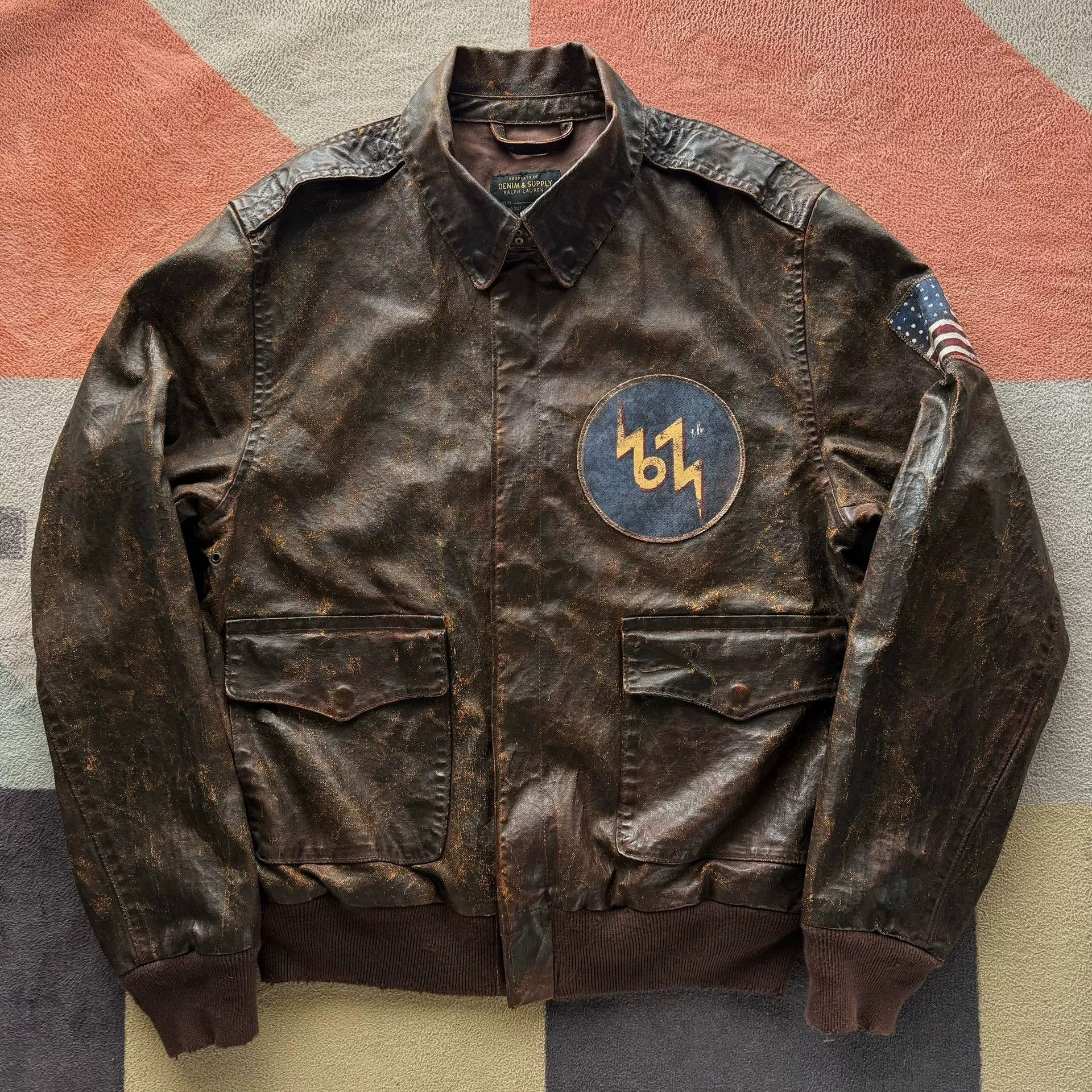 Denim & Supply Ralph Lauren Ralph Lauren Denim Supply A2 Flight Jacket Size US M / EU 48-50 / 2 - 1 Thumbnail
