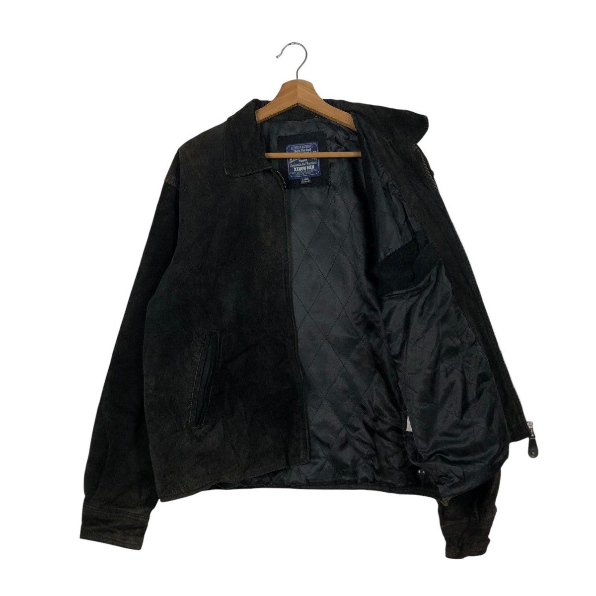 Japanese Brand 🔥VINTAGE GENUINE LEATHER JACKET XENON MEN ISSEY MIYAKE Size US L / EU 52-54 / 3 - 13 Thumbnail