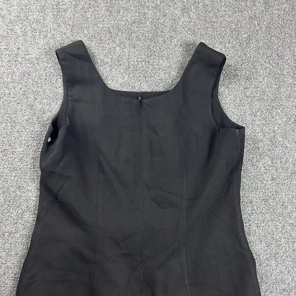 Vintage Hugo Buscati Dress Womens 14 Black Sheath Shift VIntage Size XL / US 12-14 / IT 48-50 - 6 Thumbnail