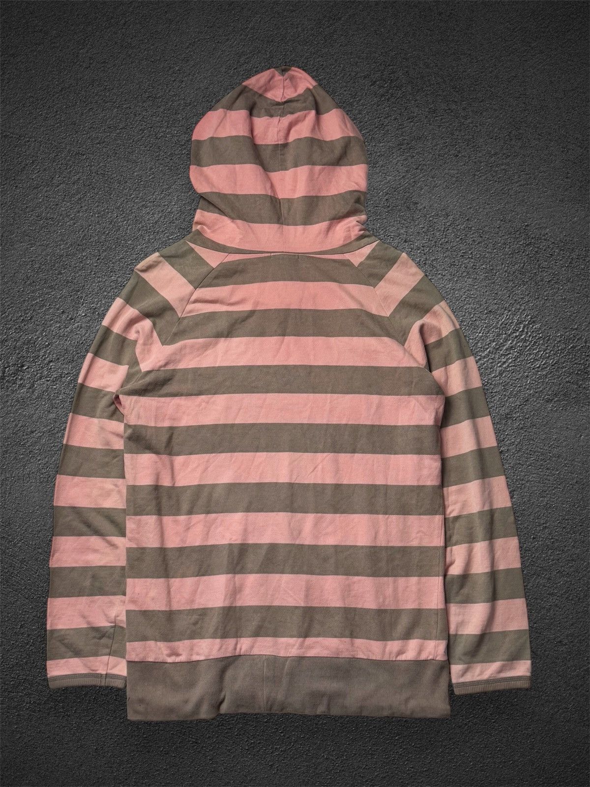 If Six Was Nine × Japanese Brand × Le Grande Bleu (L.G.B.) 2000s Hoodie Poem Stripe By Tbjnearby Lgb Ifsix Style Size US M / EU 48-50 / 2 - 2 Thumbnail