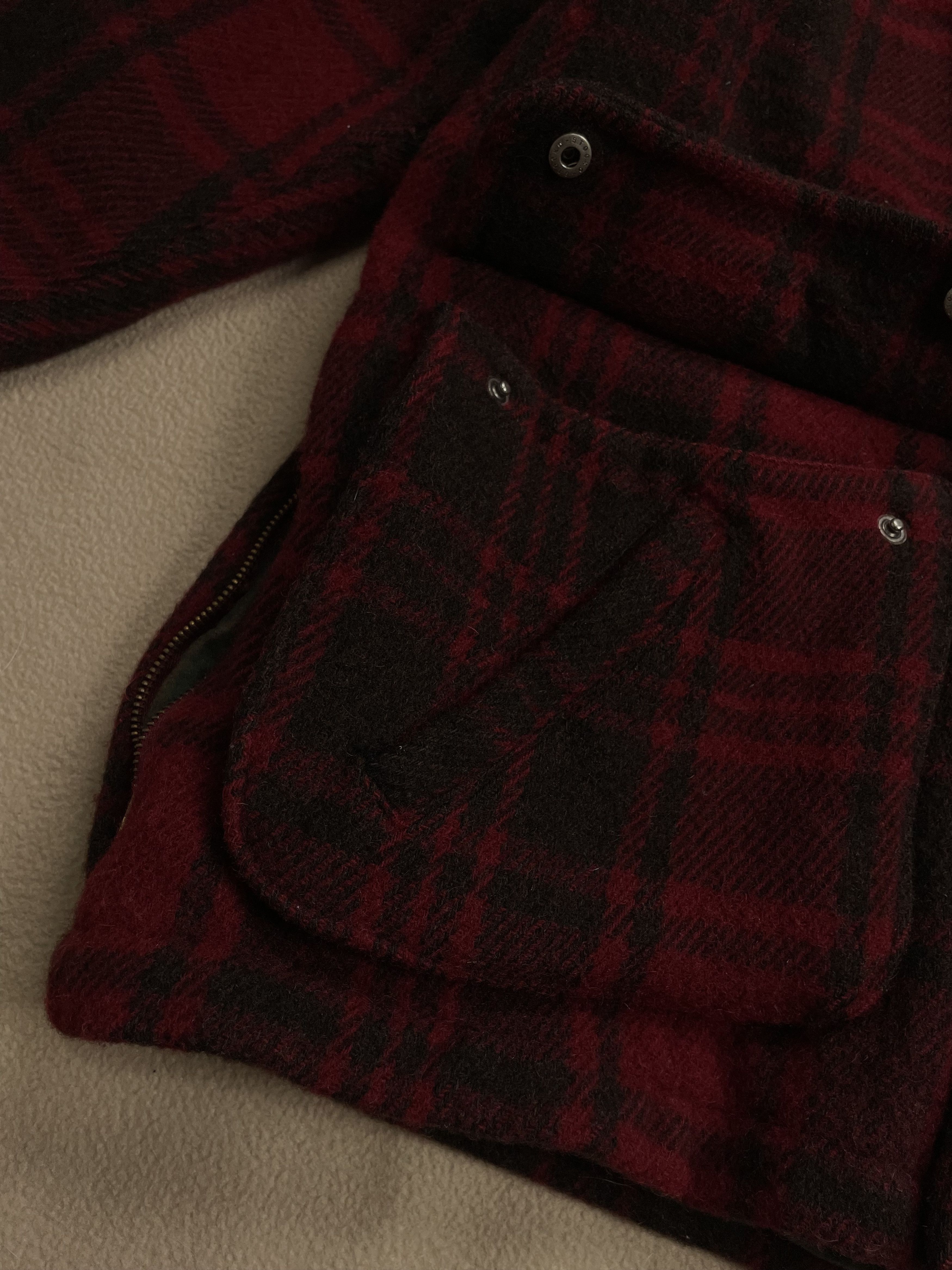 Polo Ralph Lauren Polo Ralph Lauren Wool Checked Zip Coat Made In USA Size L Size US L / EU 52-54 / 3 - 5 Thumbnail