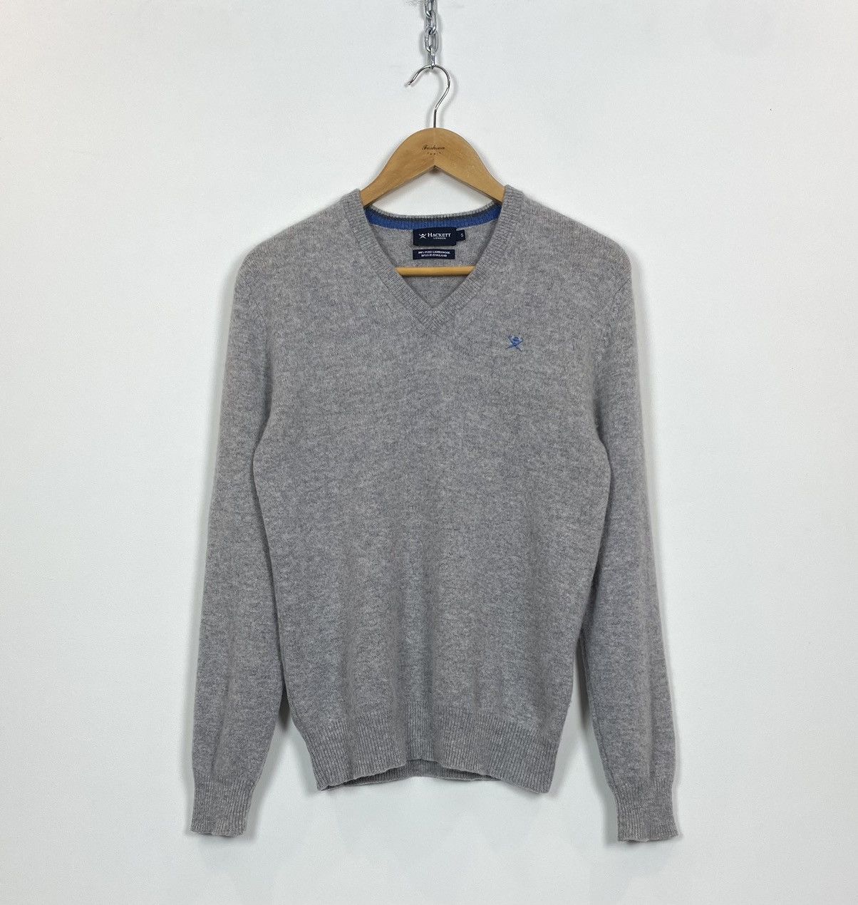 Hackett Hackett London Lambs Wool V-neck Jumper Sweater Men’s Size S Size US S / EU 44-46 / 1 - 1 Thumbnail