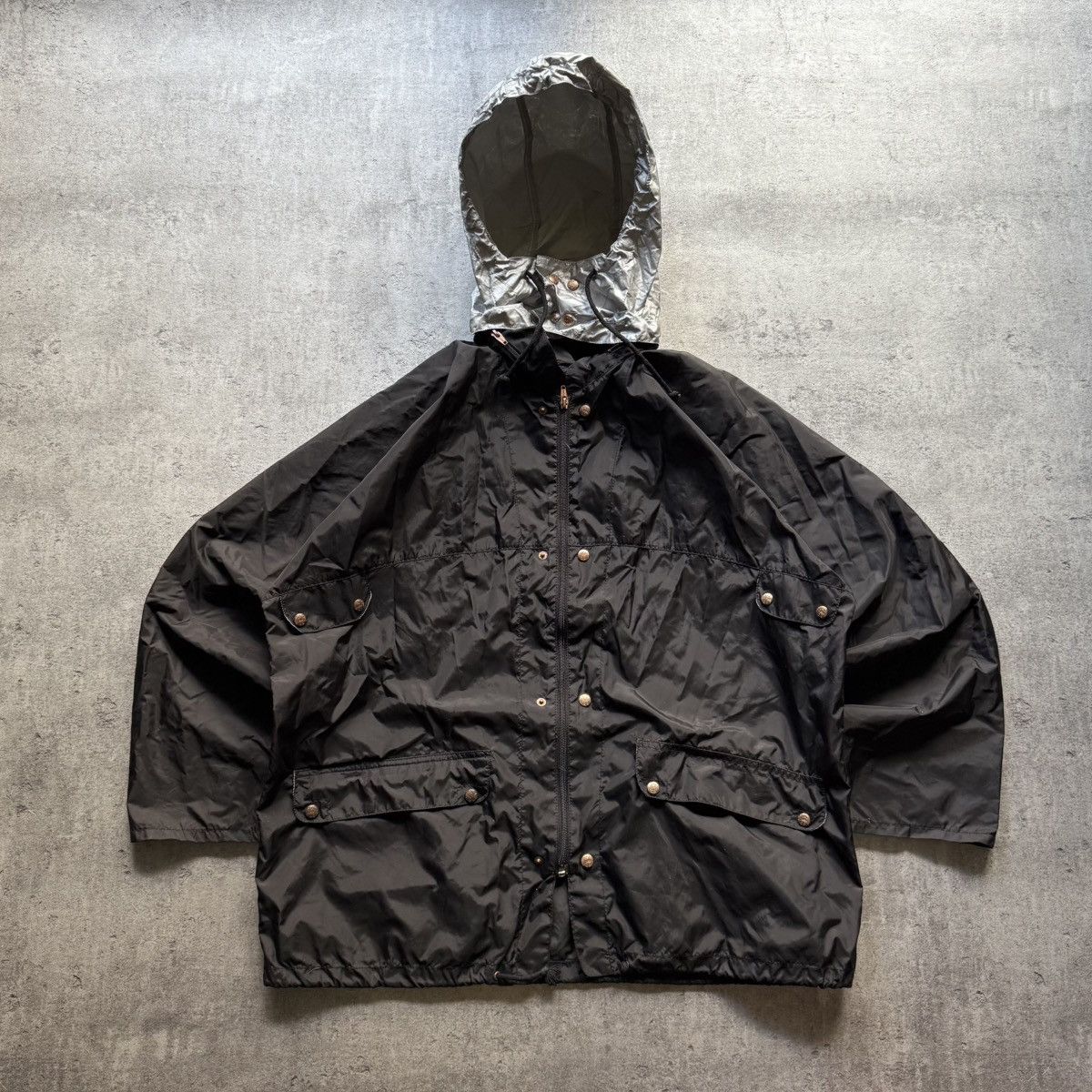 Diesel × Vintage Vintage Diesel Industry 2in1 Raincoat Bag Jacket Size US L / EU 52-54 / 3 - 5 Thumbnail