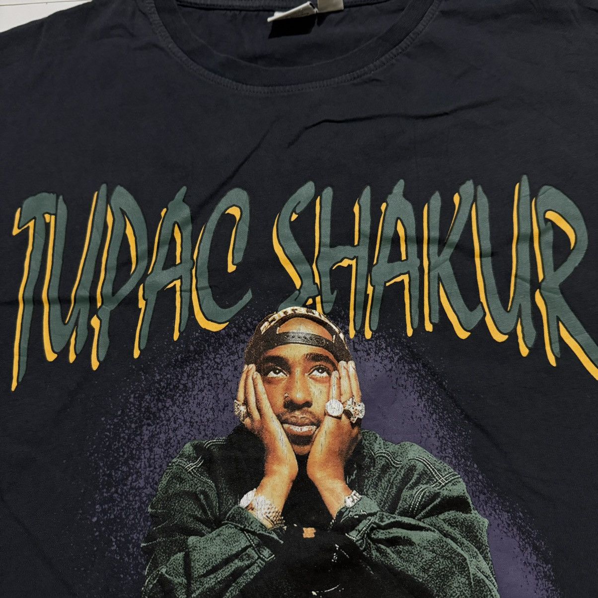 Designer × Vintage Tupac Shakur 2 PAC Logo Black Graphic T-Shirt Men’s Size M Size US M / EU 48-50 / 2 - 3 Thumbnail
