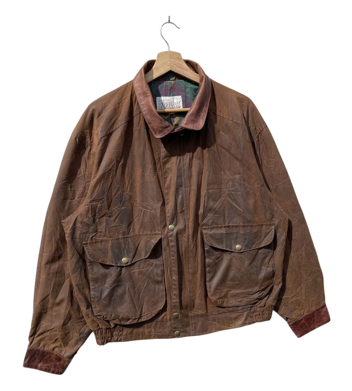 RARE‼️ Vintage KOOLAH Leather Bomber Jacket