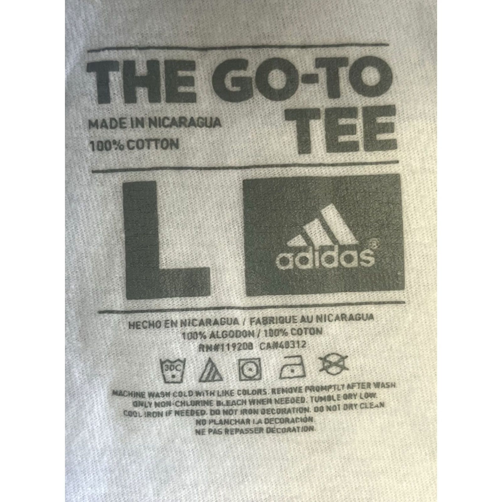 Adidas Adidas The Go-To Tee Mens L White Logo Graphic T-Shirt Size US L / EU 52-54 / 3 - 5 Thumbnail