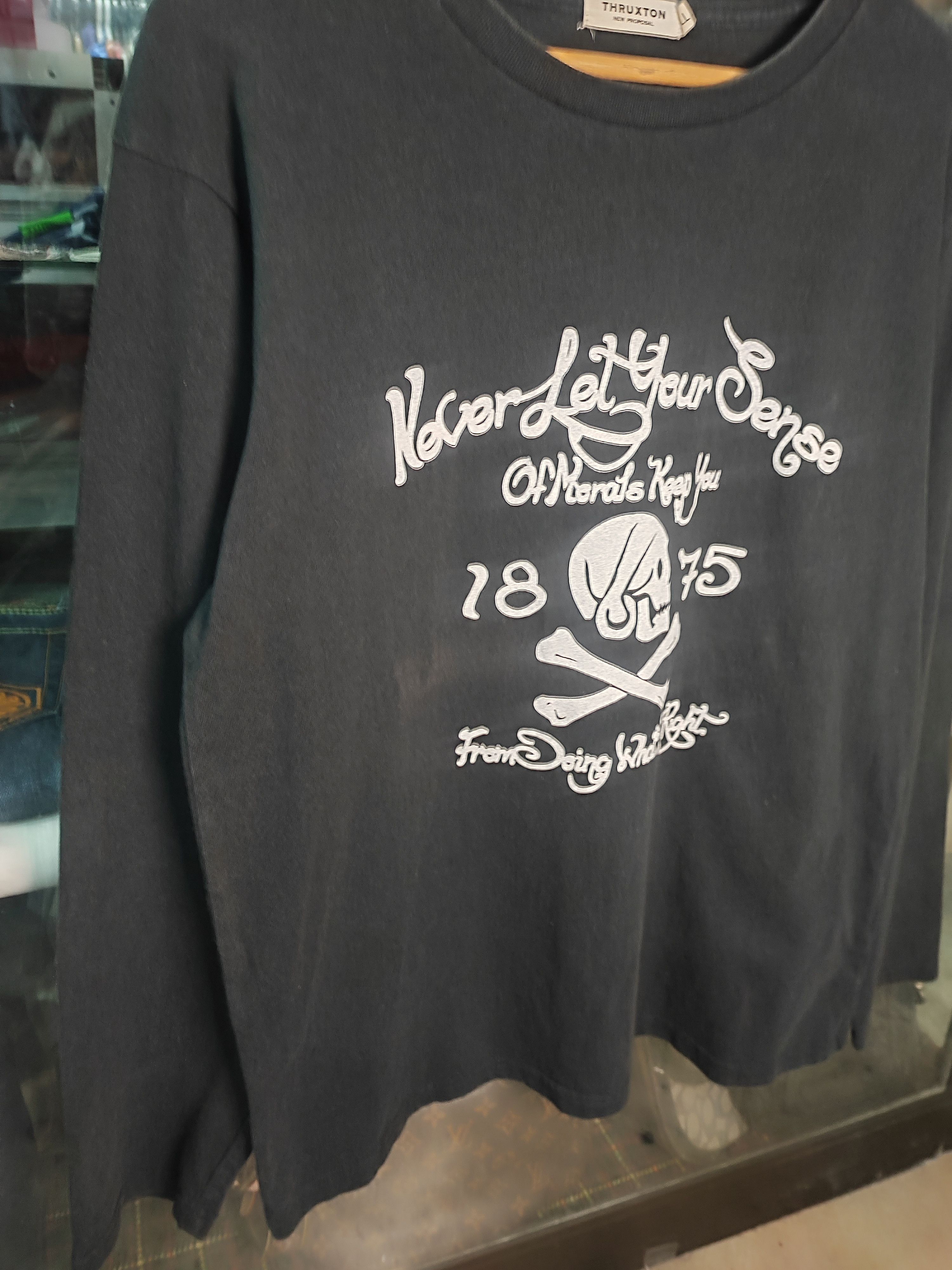 Number (N)ine Thruxton Japan Screaming Skull Japanese Biker Archive Size US L / EU 52-54 / 3 - 7 Thumbnail