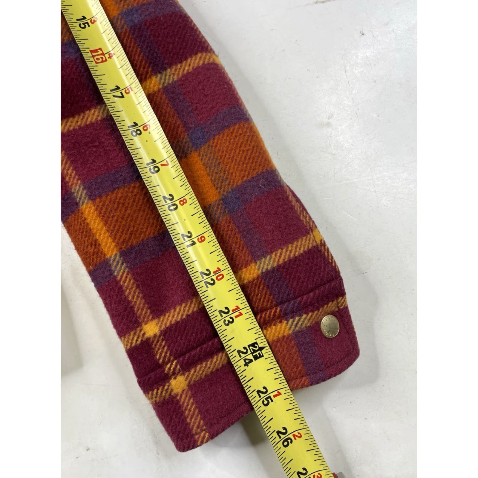 Escada ESCADA Plaid Wool Coat Moto Jacket Full Zip 100% Wool Orange Purple Multicolor Size 36 Women Size XS / US 0-2 / IT 36-38 - 7 Thumbnail