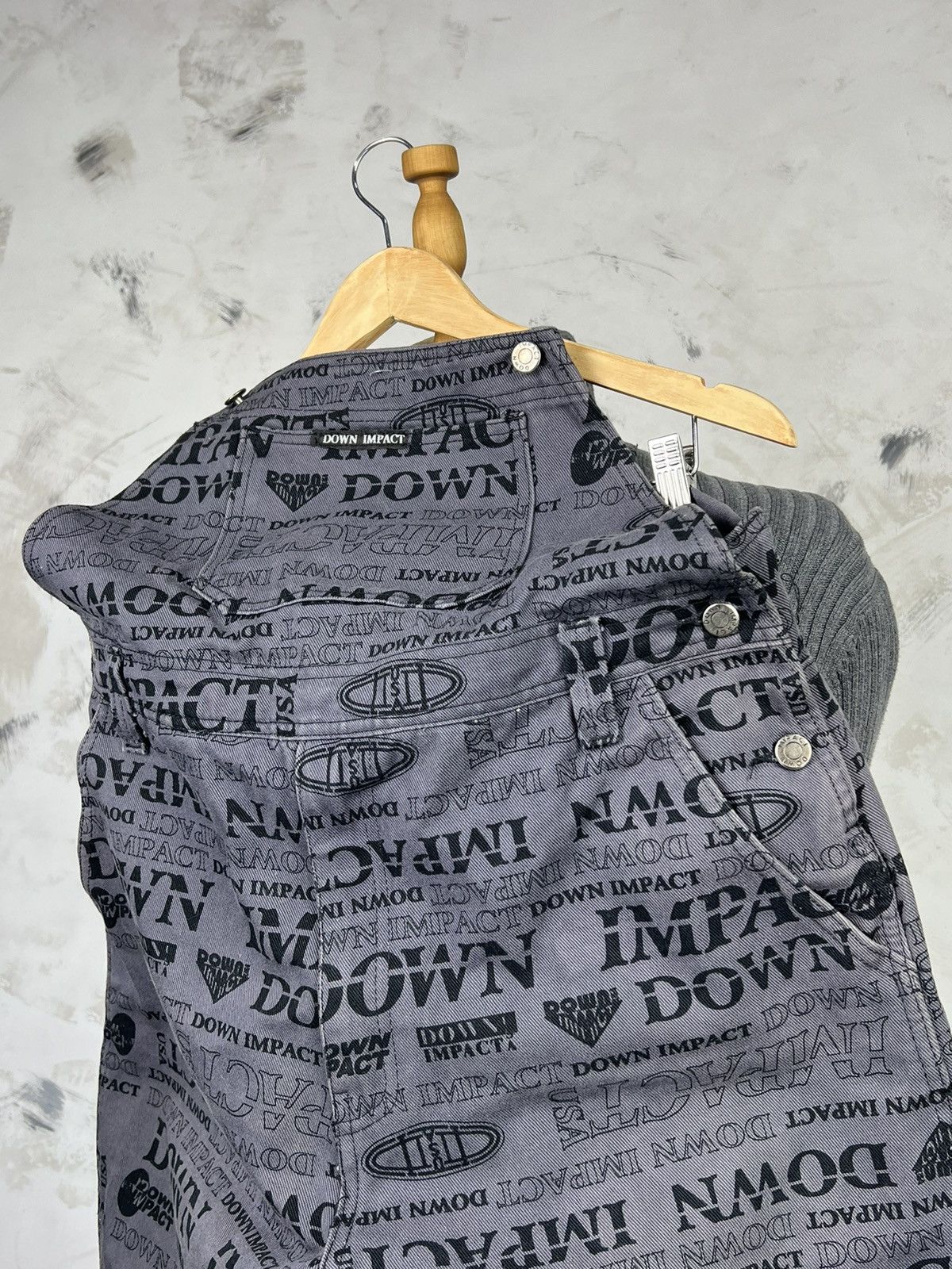 Vintage Vintage Down Impact All-Over Print Denim Overalls 34 M - L Size US 34 / EU 50 - 8 Thumbnail