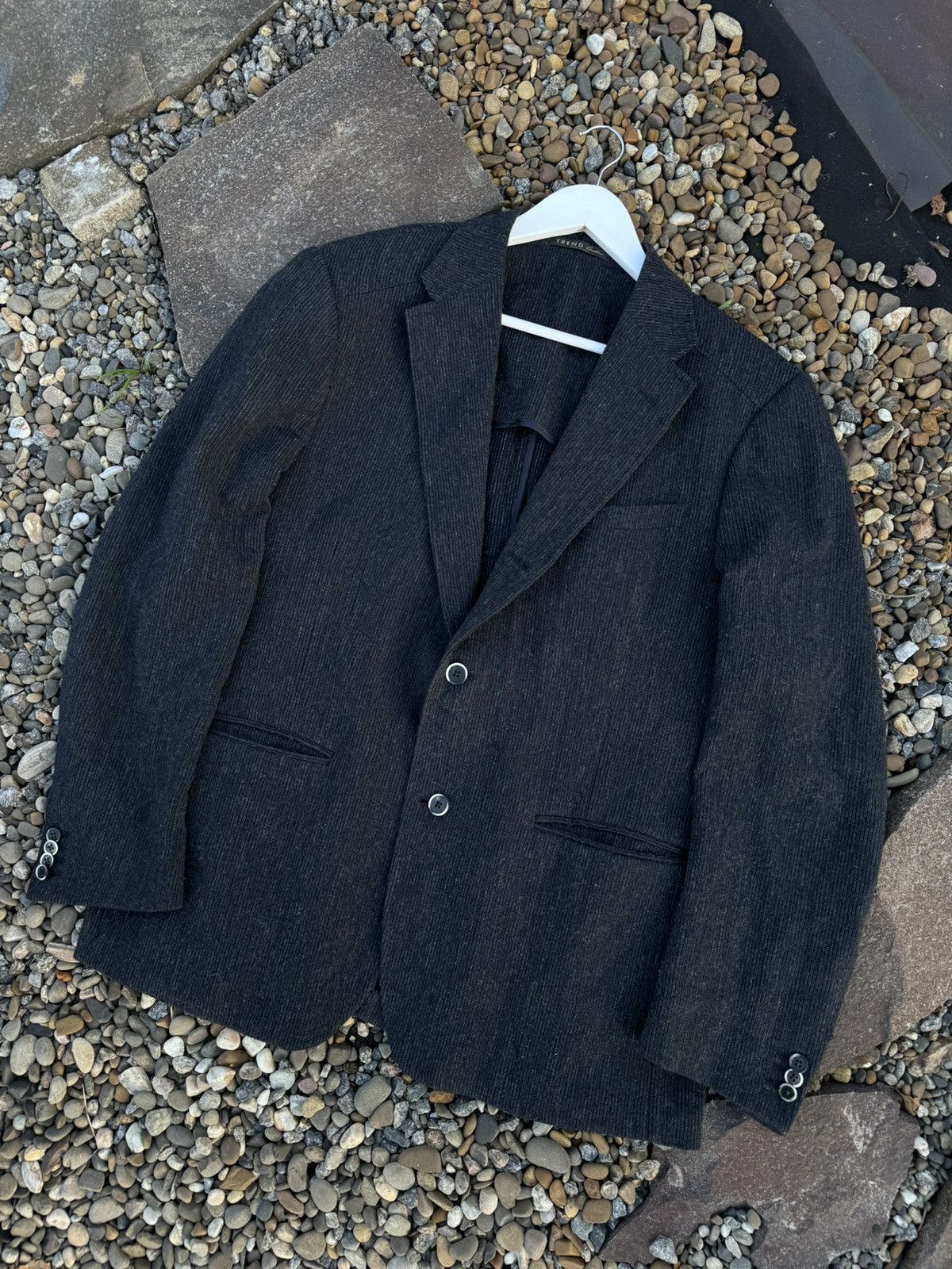 Corneliani Corneliani Trend pleated luxury grey blazer jacket Size 46R - 1 Thumbnail