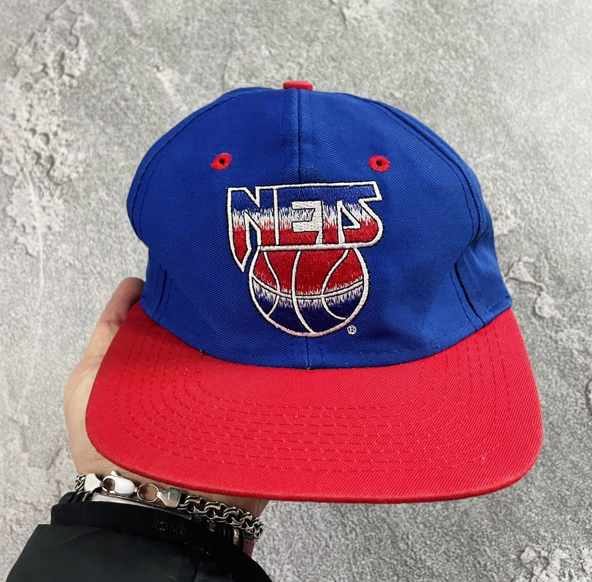 Logo 7 Vintage 90’s New Jersey NETS Logo 7 NBA Cap / Snapback Hat Size ONE SIZE - 5 Thumbnail