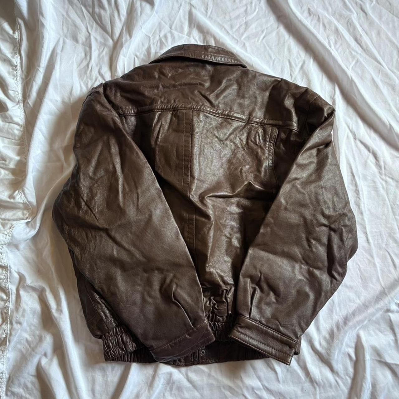 St. Johns Bay JC Penney St. John’s Bay Authentic Leather Bomber Jacket Size M / US 6-8 / IT 42-44 - 5 Thumbnail