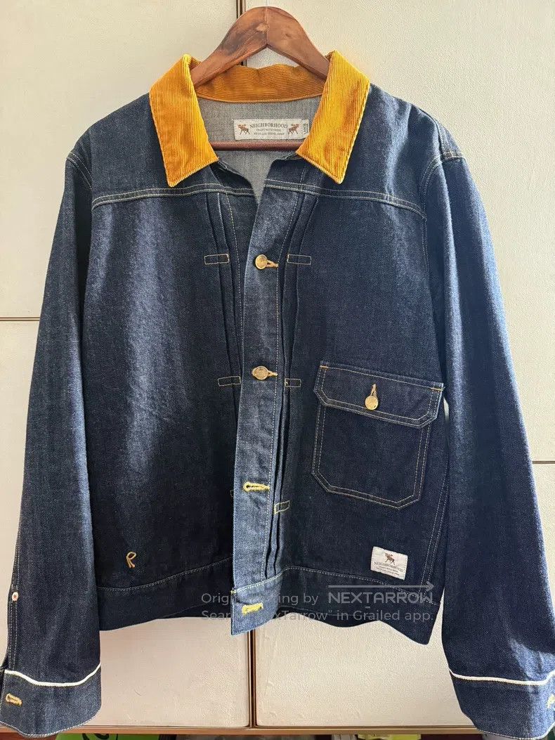 Neighborhood Corduroy Collar Denim Jacket