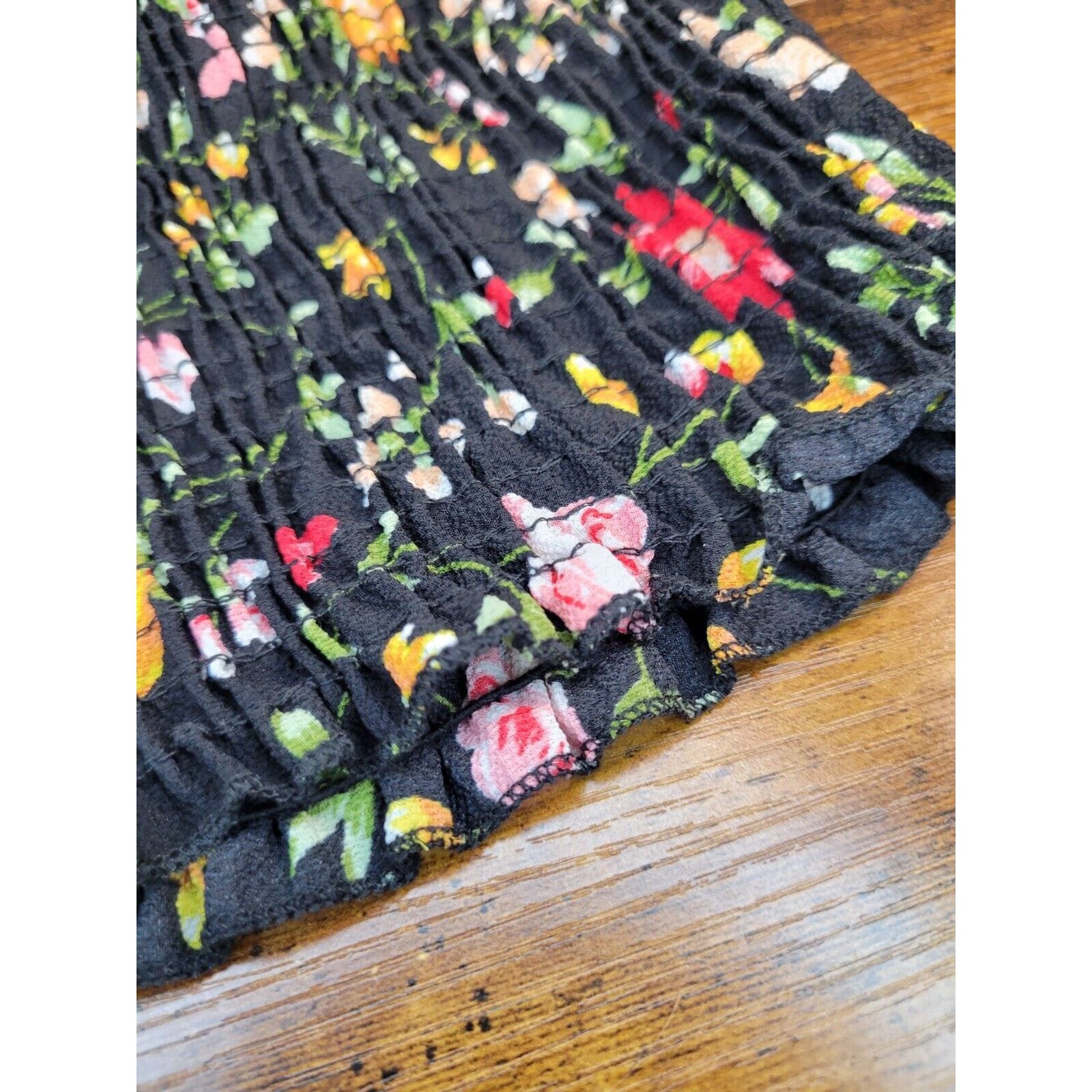 rue21 Rue21 XS Black Long Floral Black Colorful Goth Hipster Size XS / US 0-2 / IT 36-38 - 13 Thumbnail