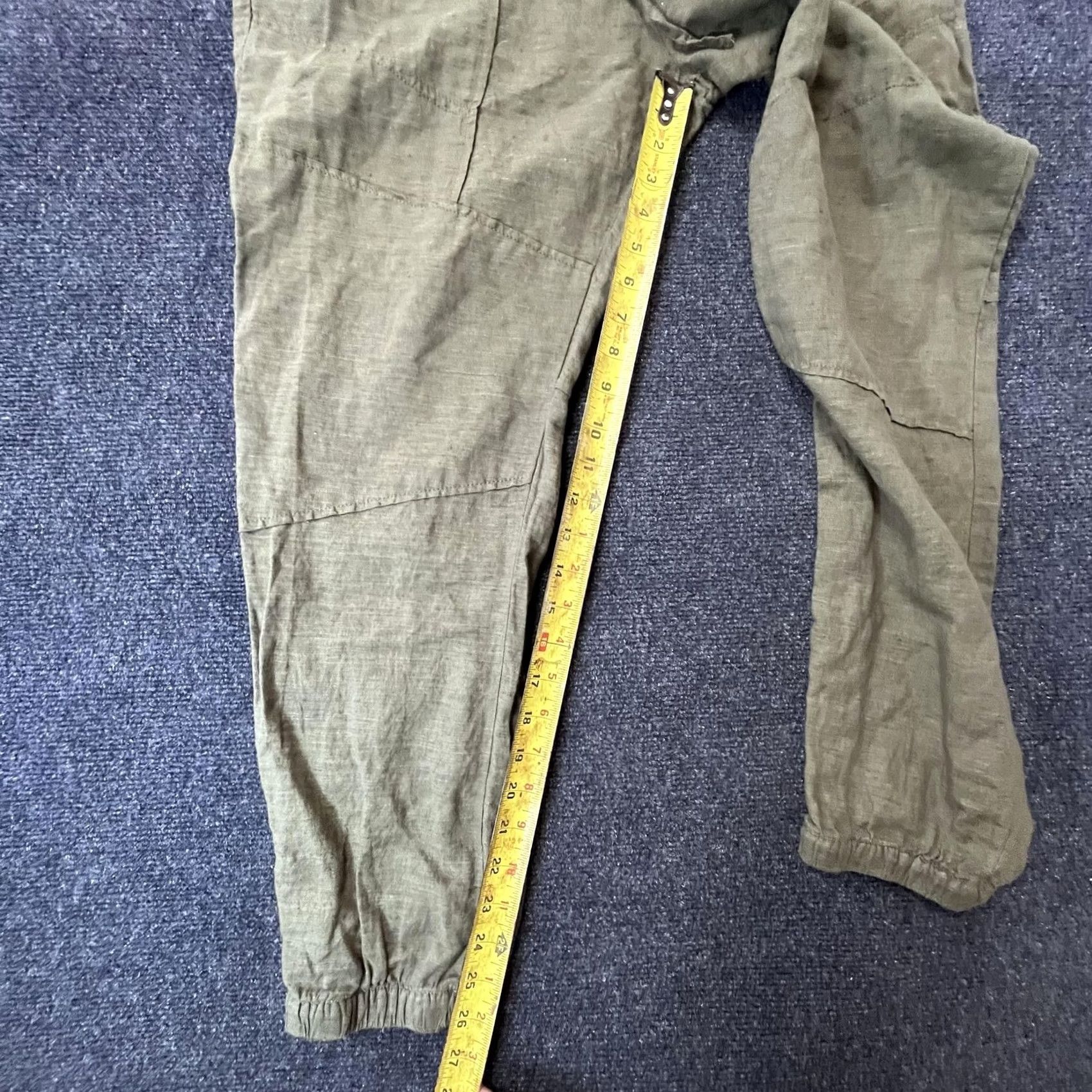 Lucky Brand Lucky Brand Jogger Pants Womens XL Olive Green Drawstring Elastic Waist Cuffed Ankle Pockets Size 40" / US 18 - 4 Thumbnail