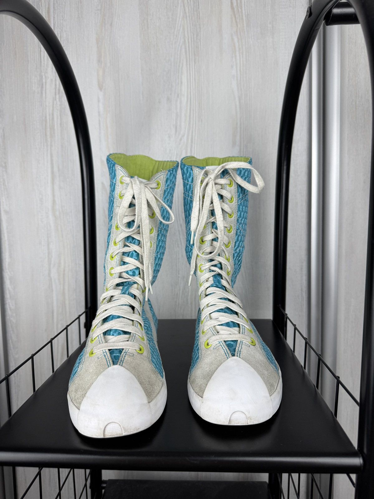 Diesel Vintage y2k Diesel Lace Up Boxing Rare Boots size 7.5/38 Size US 7.5 / IT 37.5 - 6 Thumbnail