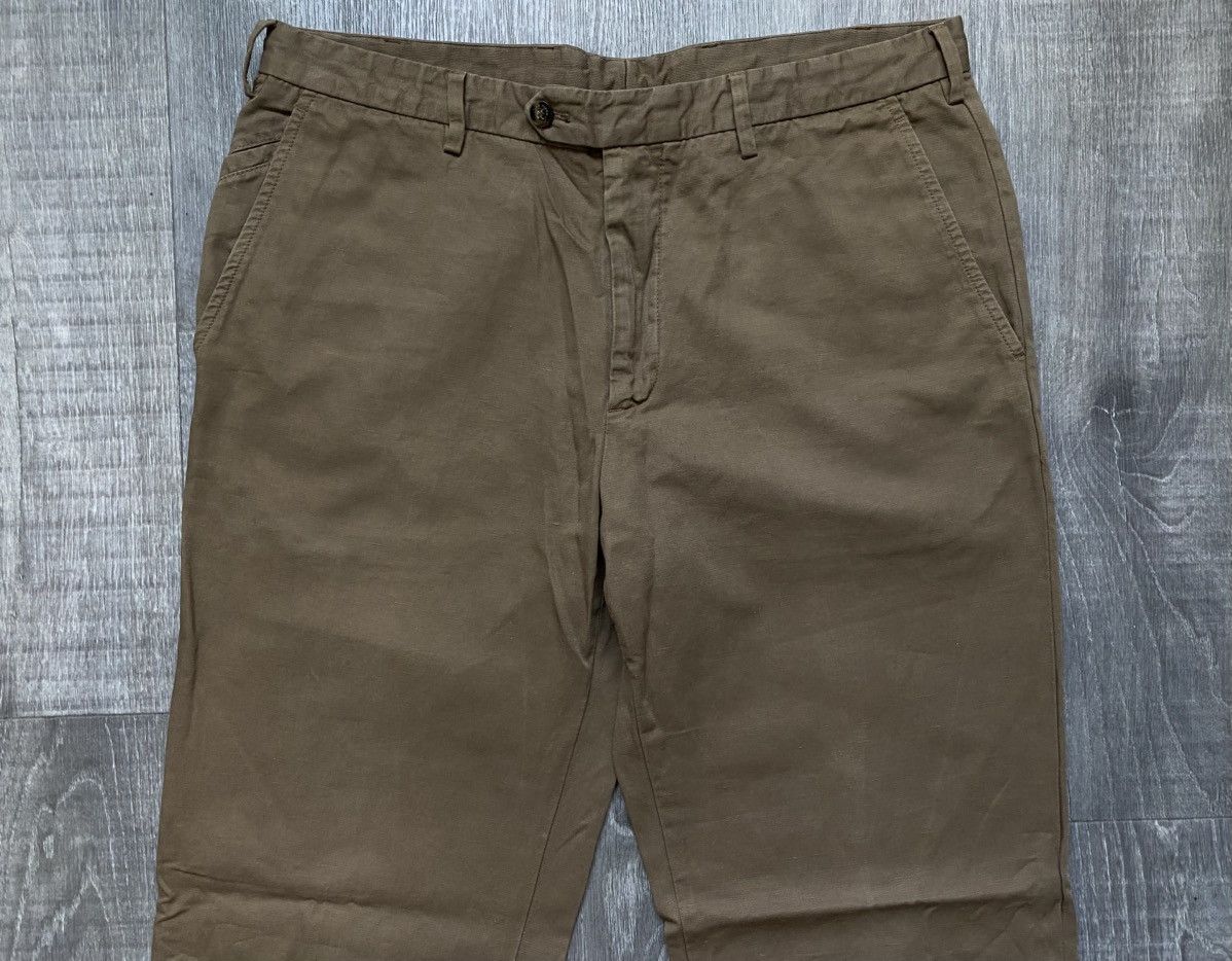 Loro Piana Loro Piana Chocolate Cotton Chino Pants Trousers Jeans Denim Size US 36 / EU 52 - 6 Thumbnail