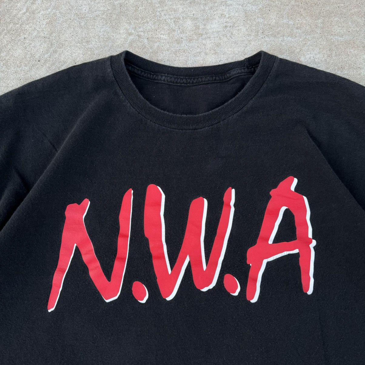 Band Tees × JNCO × Rap Tees Vintage Y2K Black NWA Rap Graphic Tee Baggy Skater Fit Size US XL / EU 56 / 4 - 2 Thumbnail