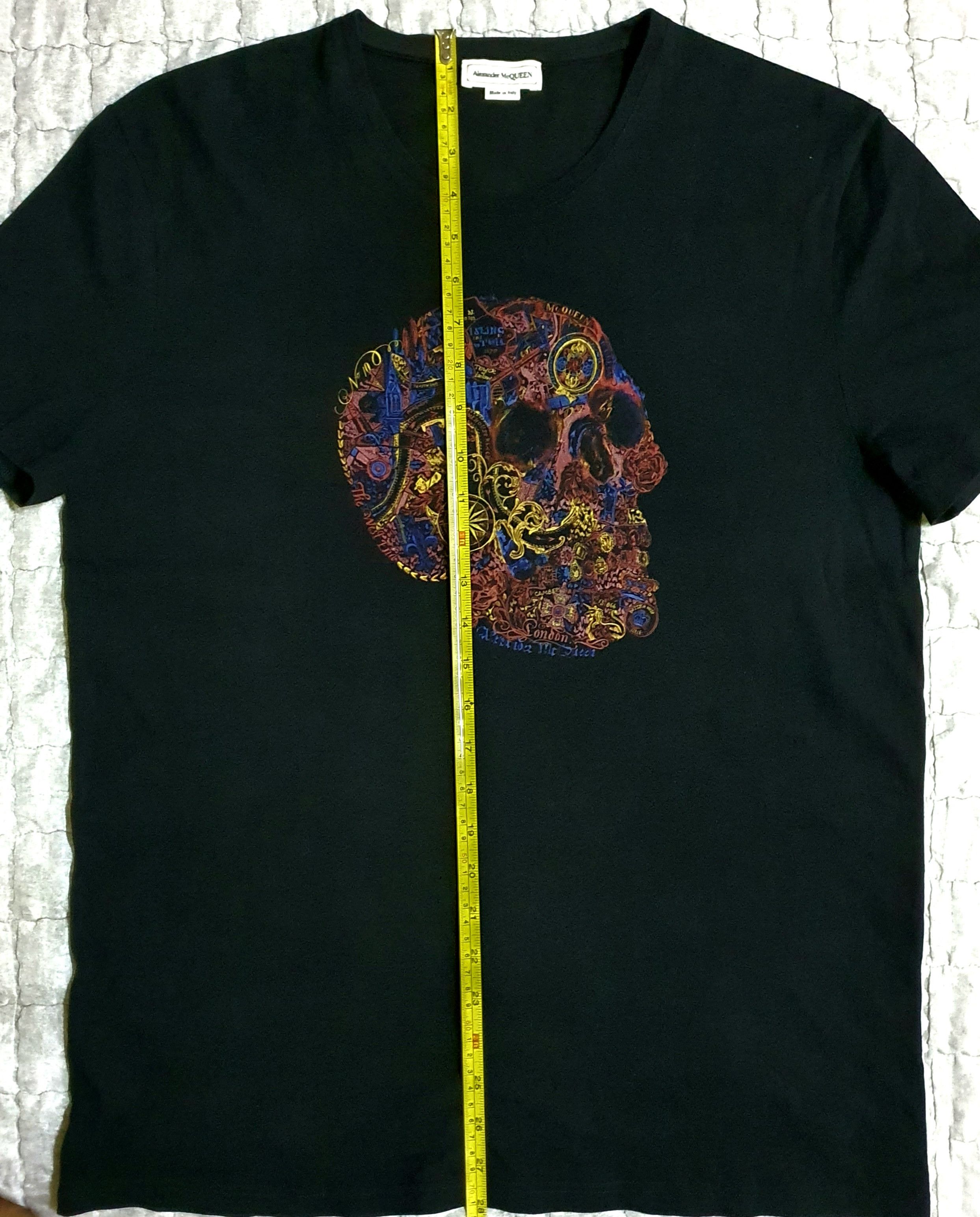 Alexander McQueen Alexander McQueen London Map Skull rare tee Size US S / EU 44-46 / 1 - 14 Thumbnail