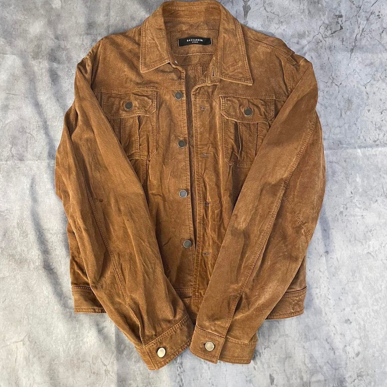 Gazzarrini Vintage suede leather trucker jacket Size US M / EU 48-50 / 2 - 6 Thumbnail