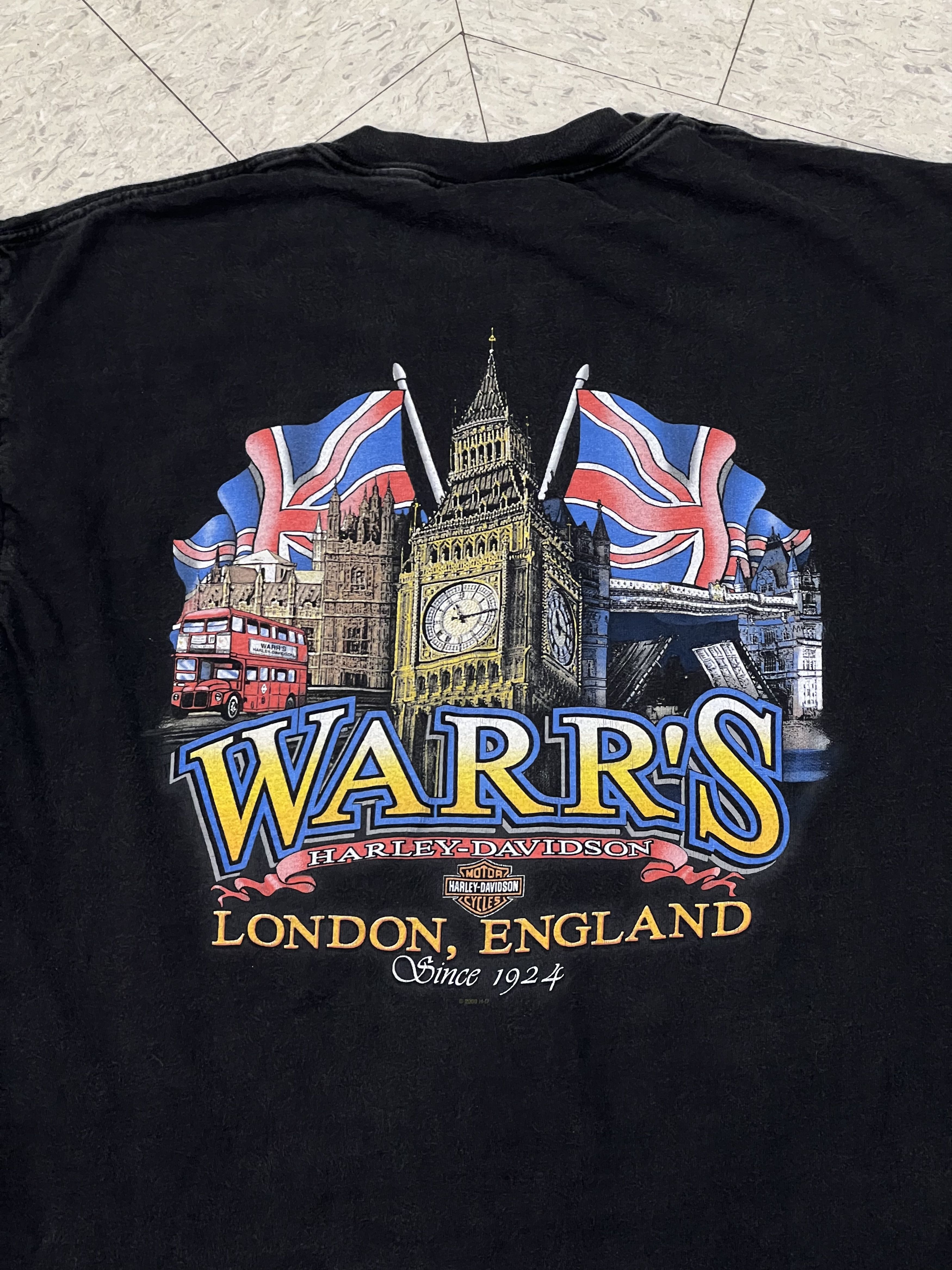 Harley Davidson × Vintage Harley Davidson Vintage 2000's London T-shirt Size US L / EU 52-54 / 3 - 4 Thumbnail