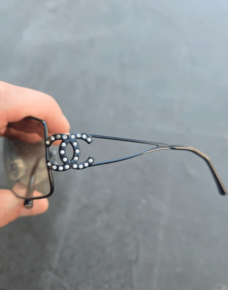 Chanel CHANEL Sunglasses 4072 Rimless Rhinestone 4017 Shields Size ONE SIZE - 4 Thumbnail