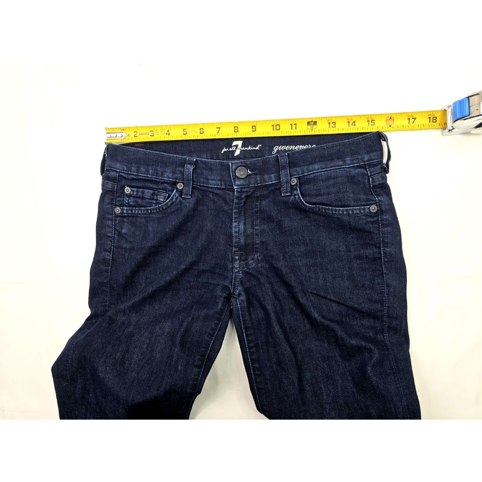 7 For All Mankind 7 For All Mankind Gwenevere Jeans Women 26 Slim Ankle Skinny Blue Stretch Denim EUC Zip Cuffs 5-Pocket Size 26 Womens Urban Vintage N/A Size 26" / US 2 / IT 38 - 6 Thumbnail