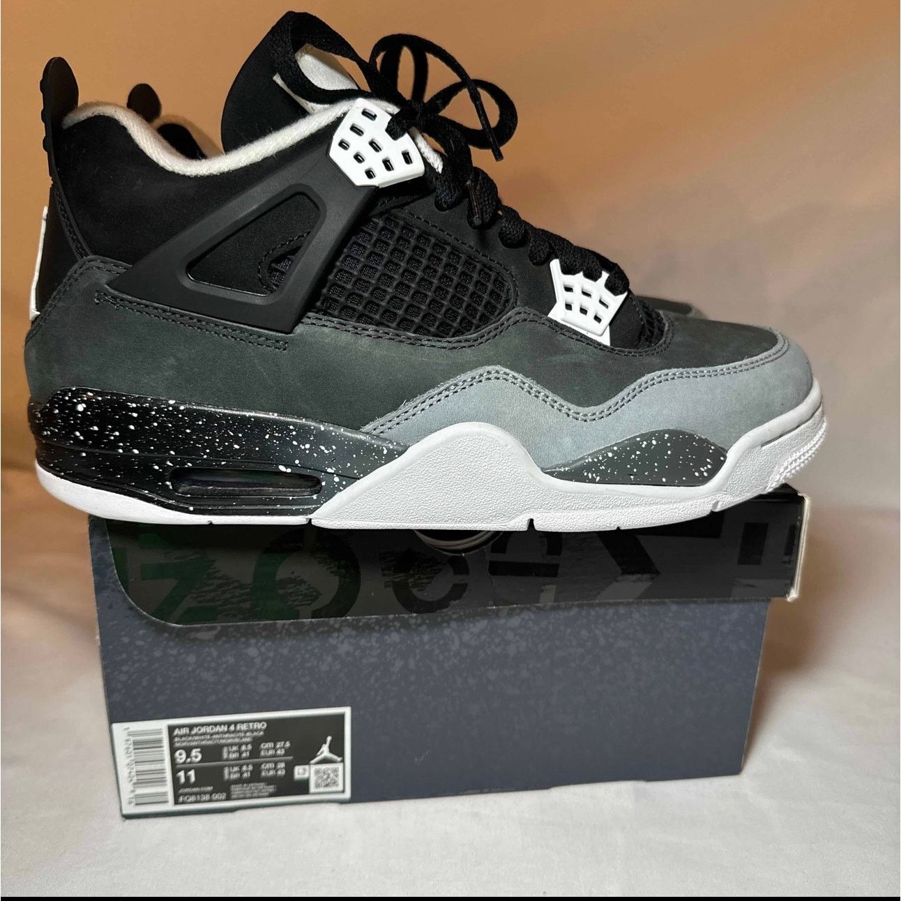 Size 9.5 - Nike Air Jordan 4 Retro Fear 2024 Men's Shoes