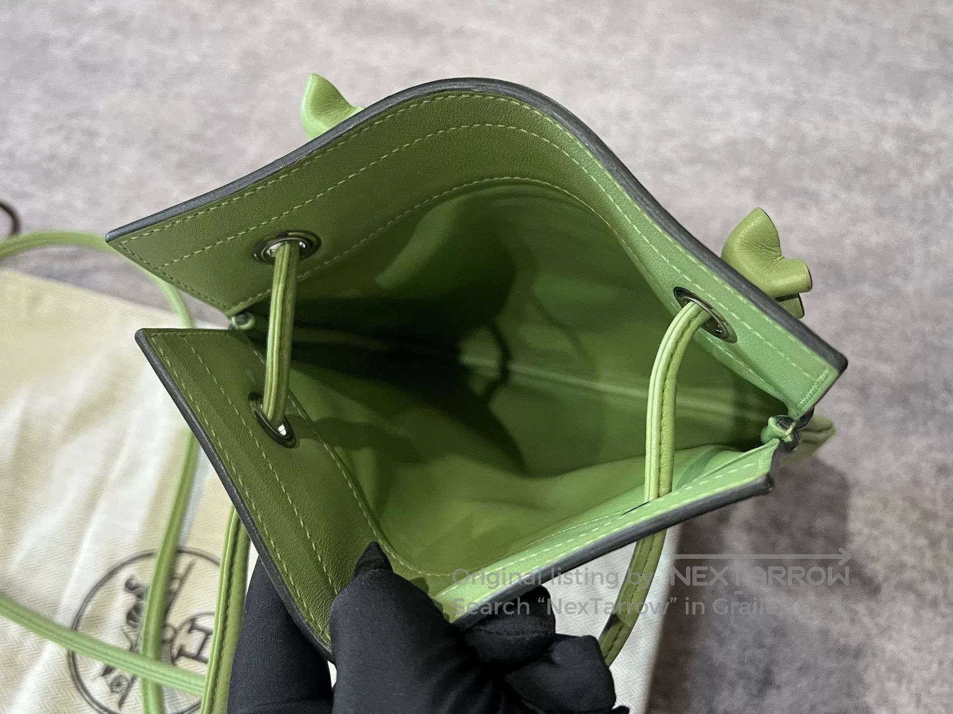 Hermes Hermes Aline Avocado Green Z Stamp. Size ONE SIZE - 9 Thumbnail