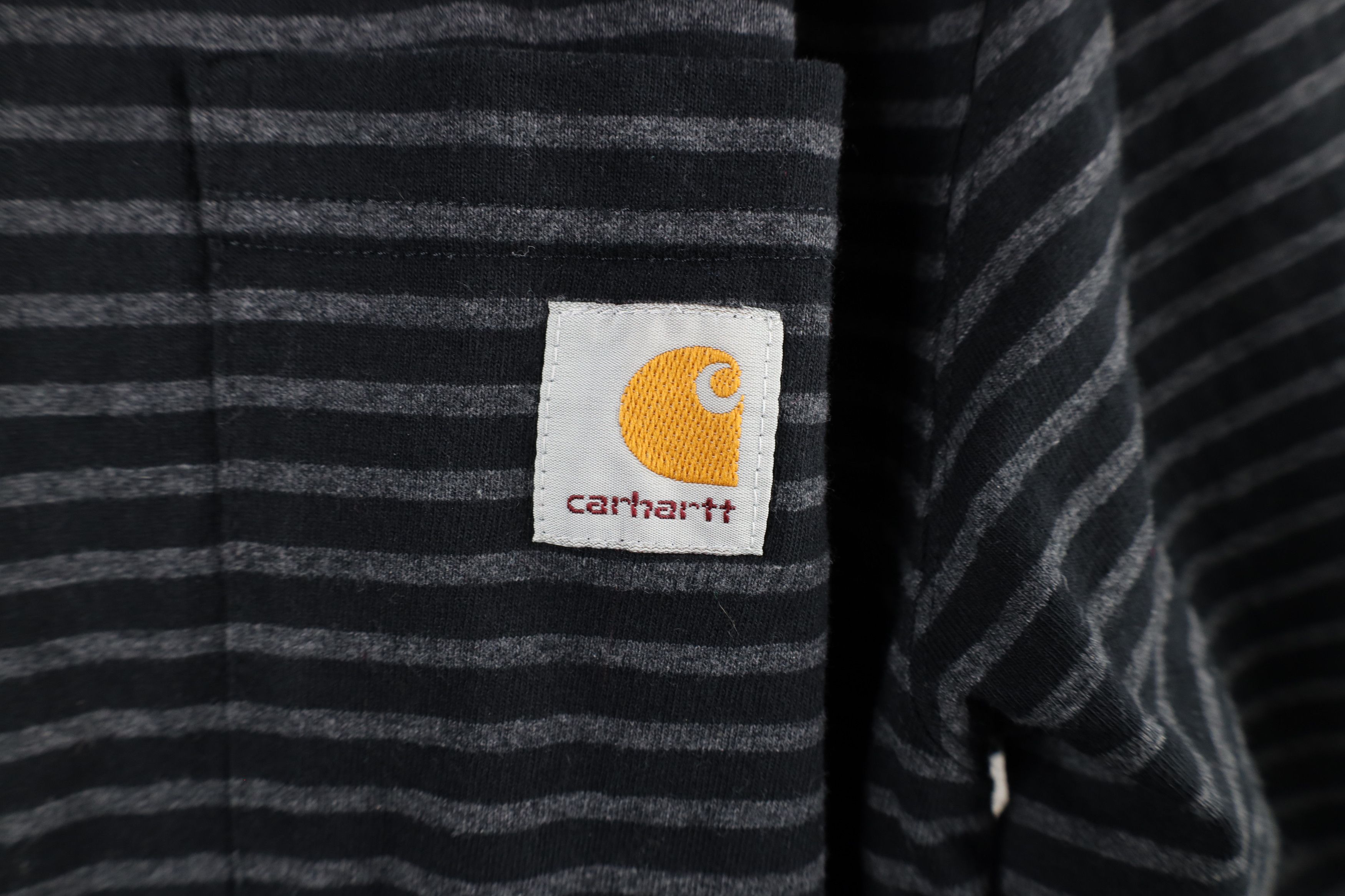 Carhartt Vintage Carhartt Spell Out Striped Pocket T-Shirt Cotton Size US L / EU 52-54 / 3 - 4 Thumbnail