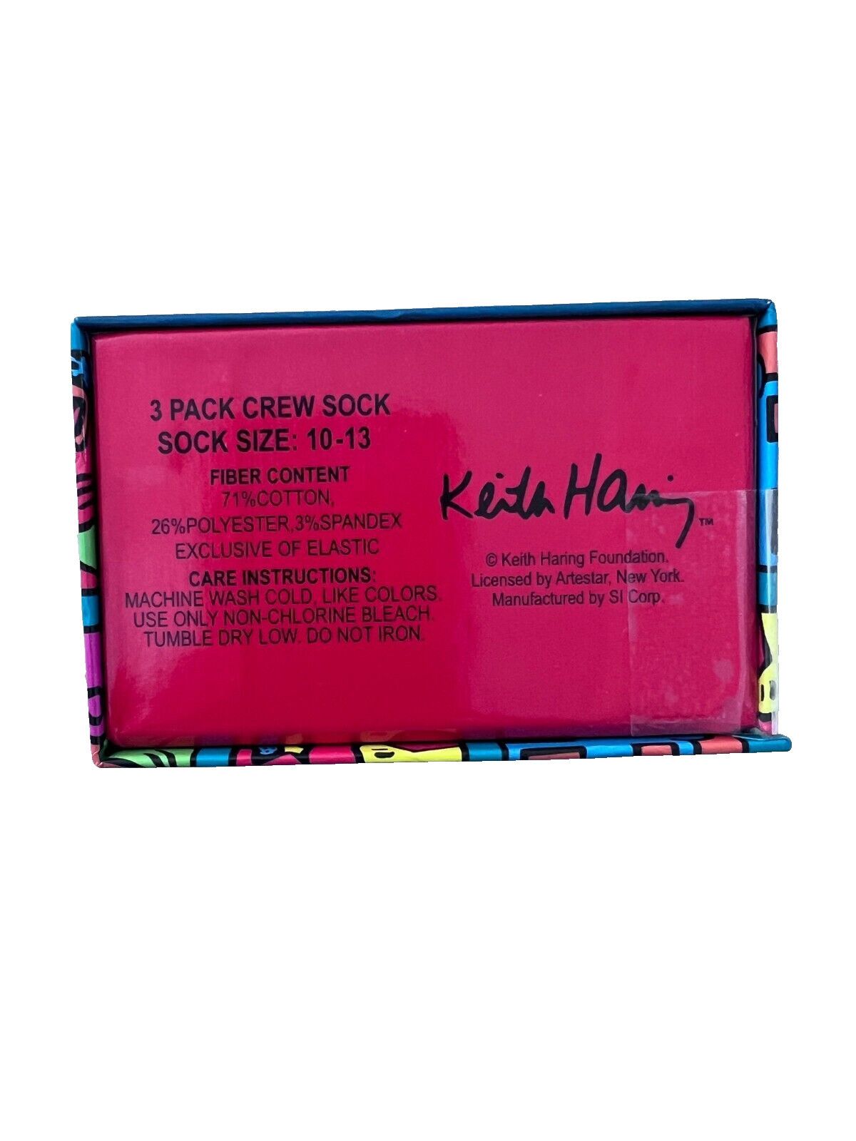 Other Keith Haring 3-Pack Crew Socks Stripe Multi Size ONE SIZE - 2 Thumbnail