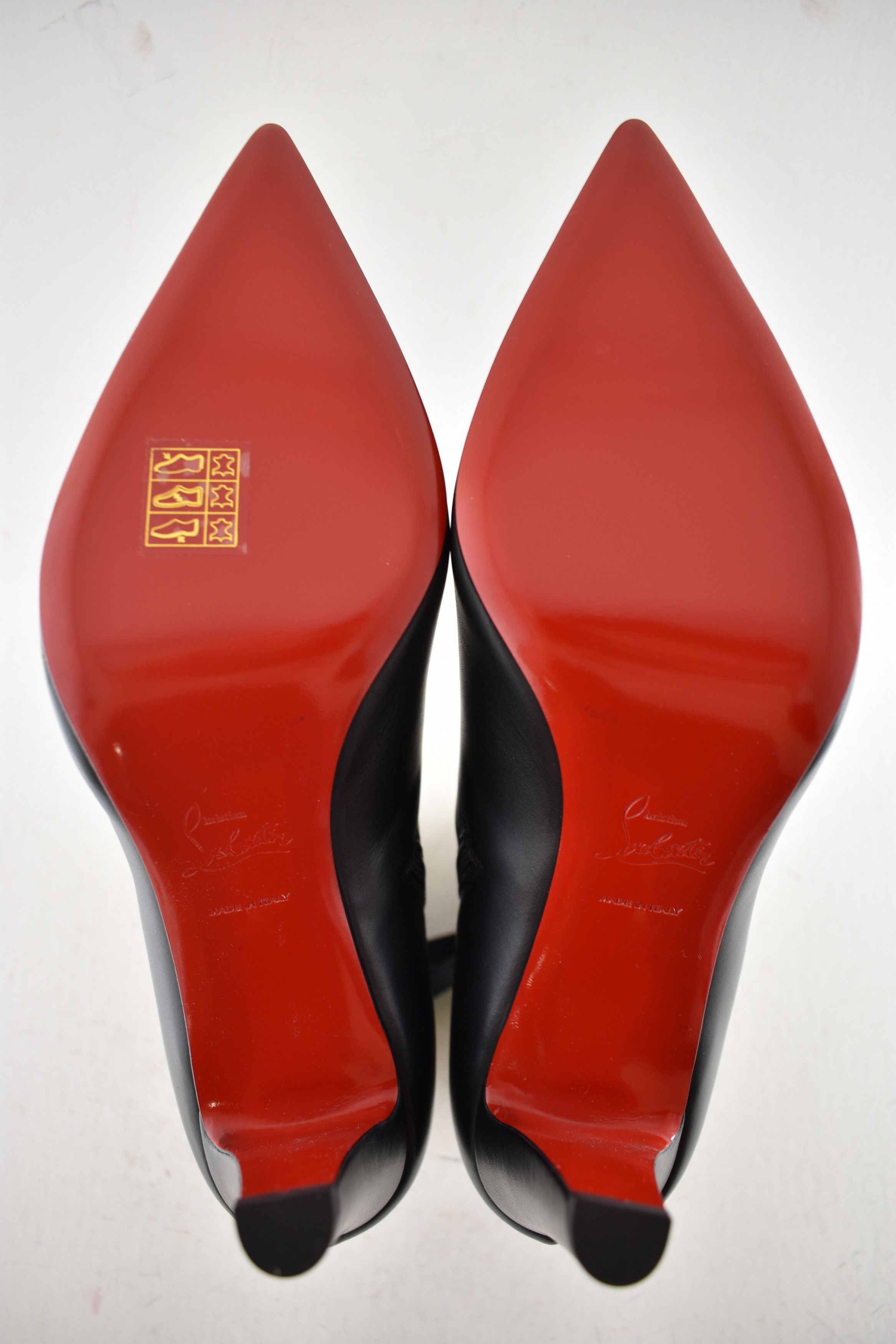 Christian Louboutin Vibella Booty 85 Black Calf Leather Pointed Heel Bootie 39 Size US 9 / IT 39 - 13 Thumbnail