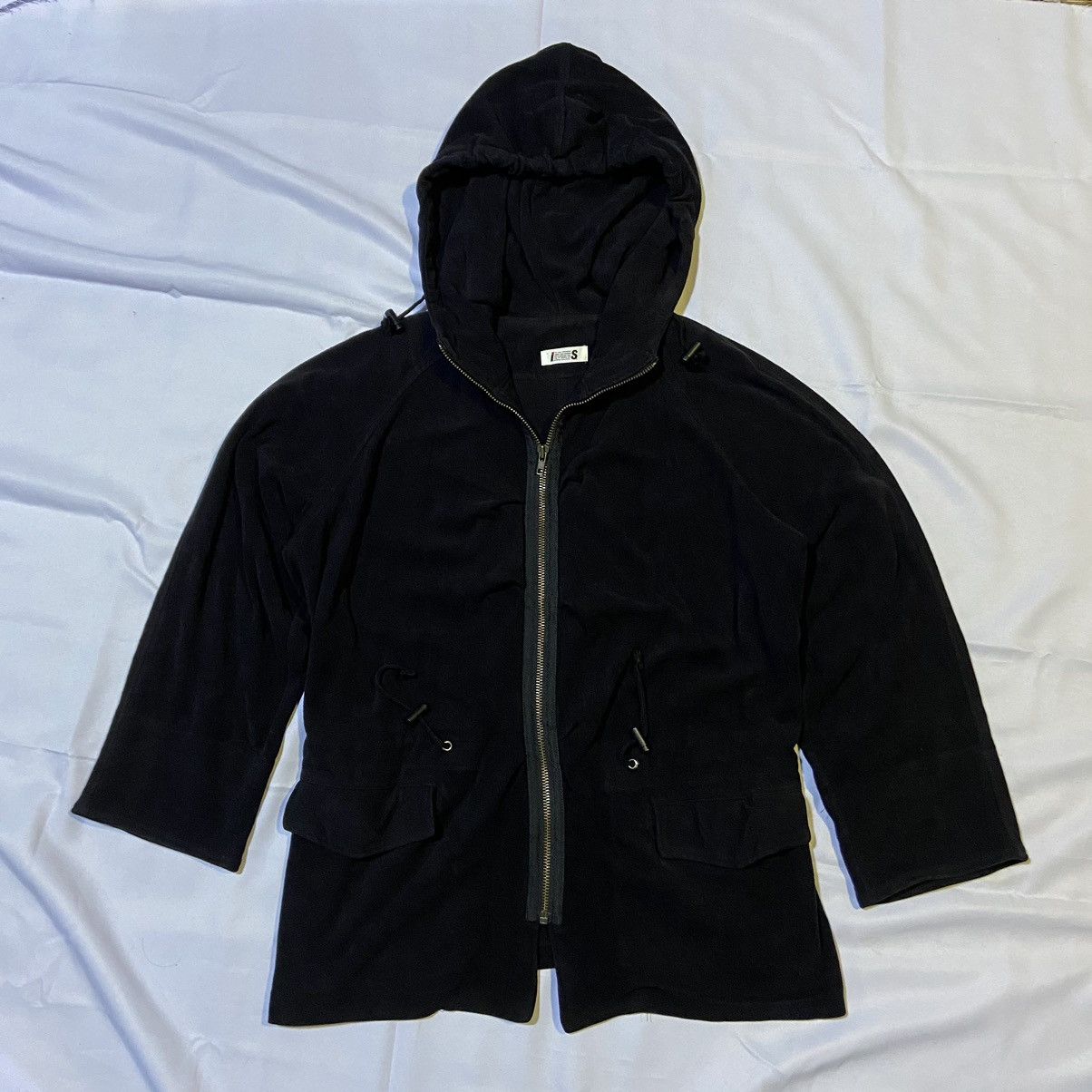 Designer × Issey Miyake × Japanese Brand Vintage Issey Miyake Wool Zipper Hoodie Size L / US 10 / IT 46 - 2 Thumbnail