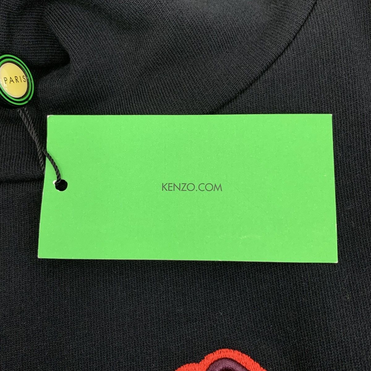 Kenzo Kenzo Black Drawstring Long Sleeve Sweatshirt K26WX Size L / US 10 / IT 46 - 6 Thumbnail