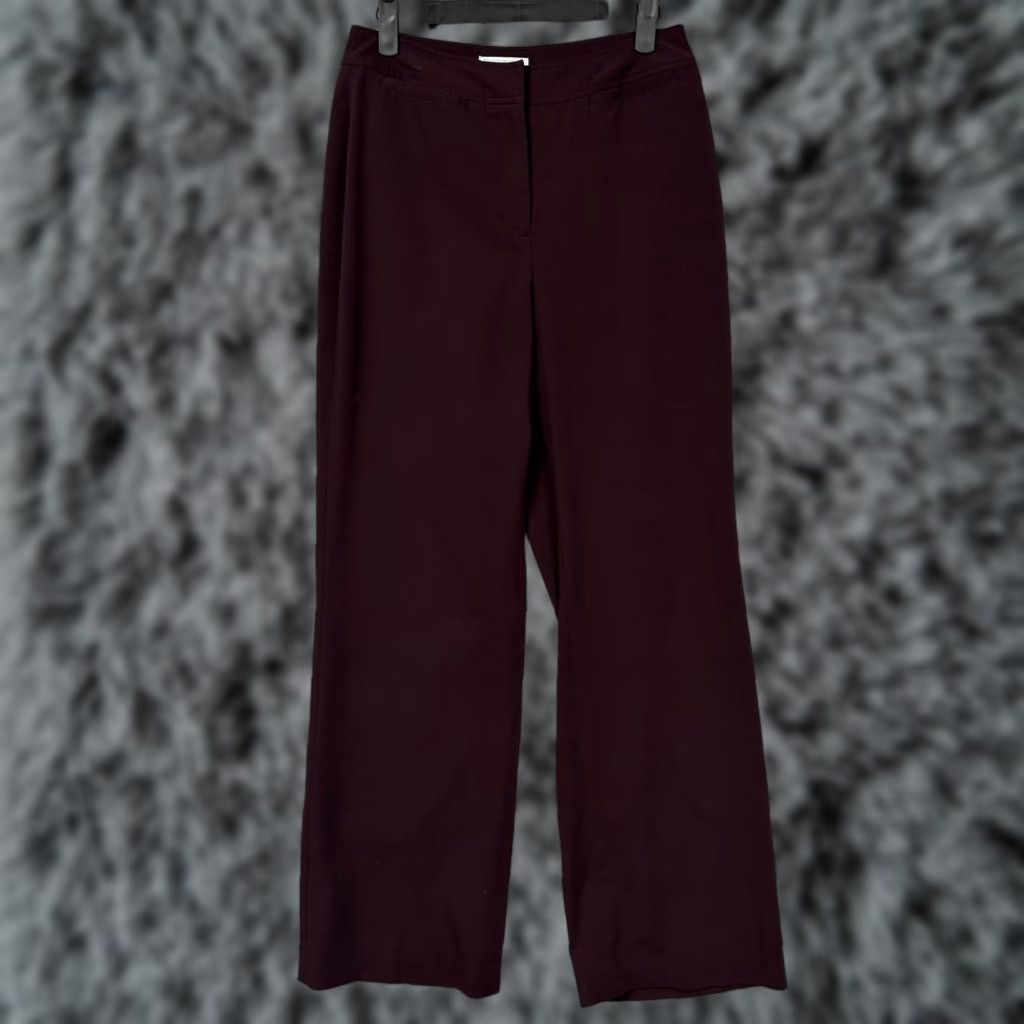 Worthington Worthington Dress Pants Womens 6 Maroon Straight Leg Stretch Office Career Chic Pants Womens Up to date 6 Size 28" / US 6 / IT 42 - 1 Thumbnail