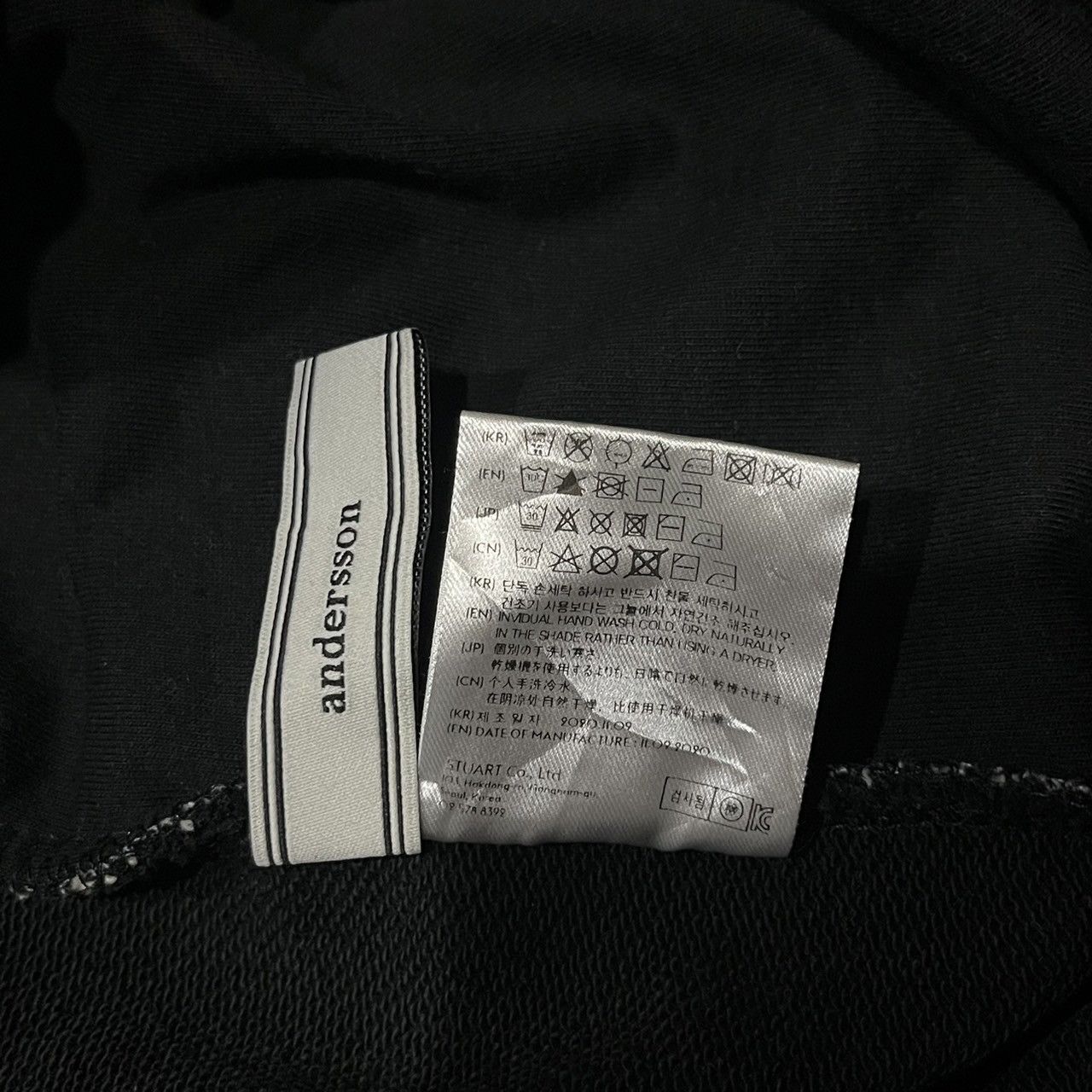 Andersson Bell Andersson Bell Black Fabric Contrast Hoodie Size US M / EU 48-50 / 2 - 13 Thumbnail