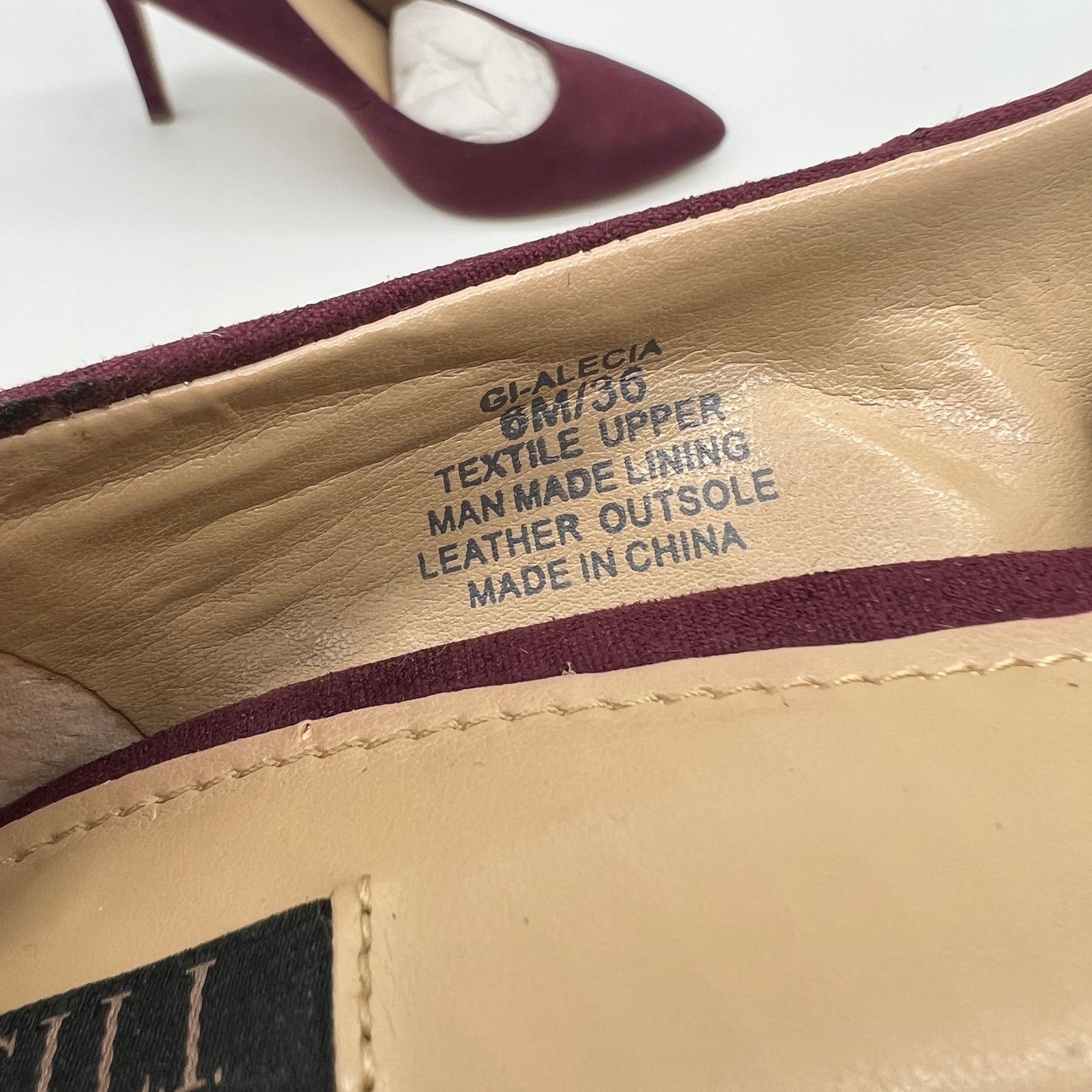 Other G.I.L.I. Women Heel Size 6 M Pointed Toe Pumps Jill Burgundy Size US 6 / IT 36 - 7 Thumbnail
