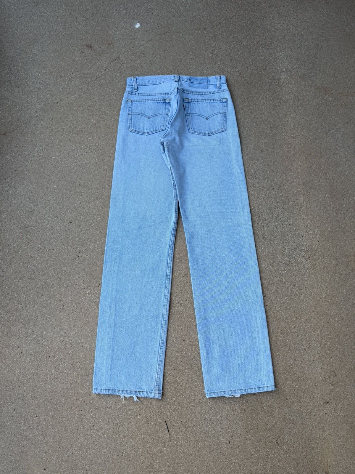 Levi's Vintage 80s Levi’s 501xx Buttonfly Faded Denim Jeans 28x30 Size US 28 / EU 44 - 2 Thumbnail
